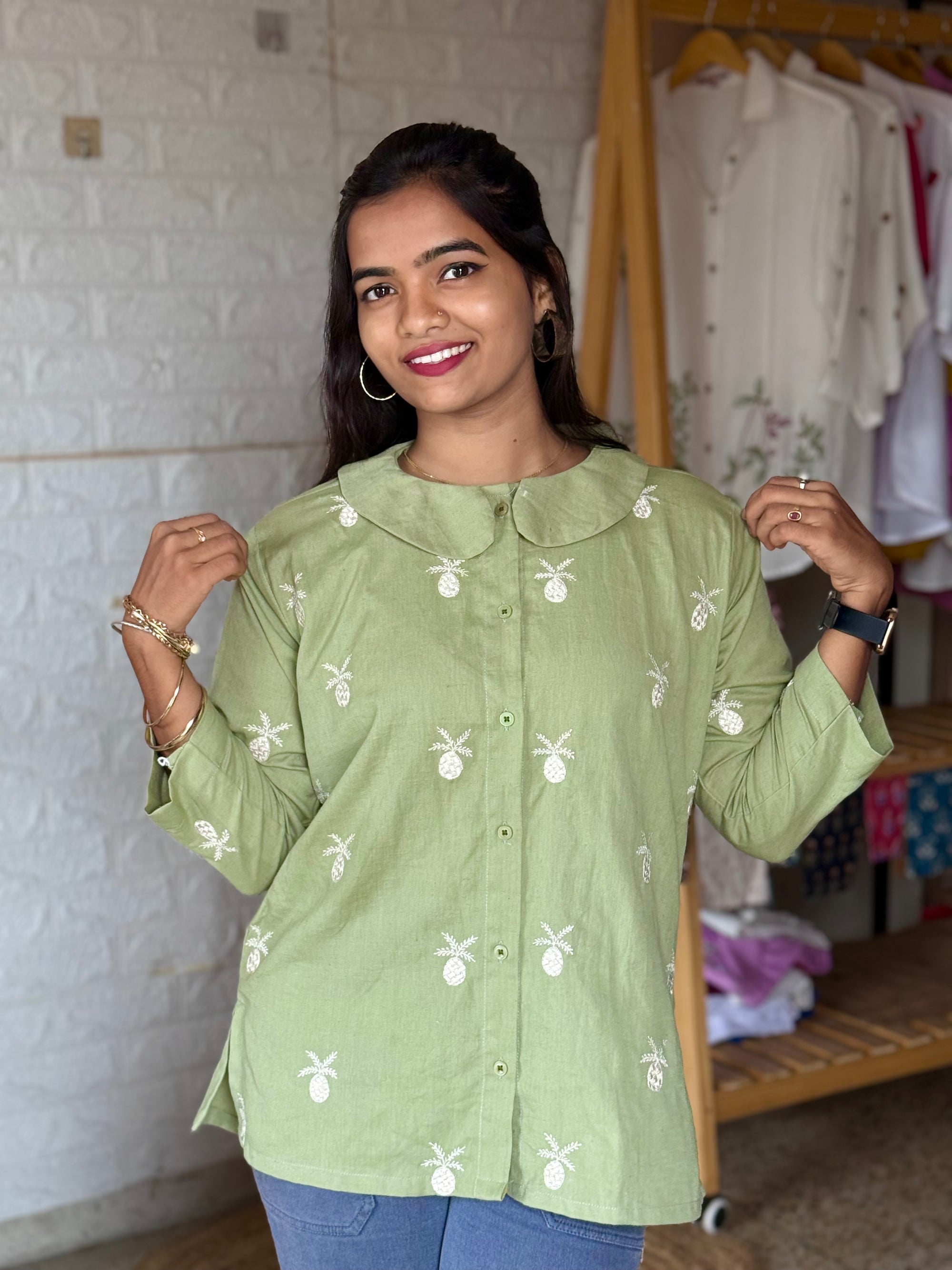 Pineapple Cotton Shirt