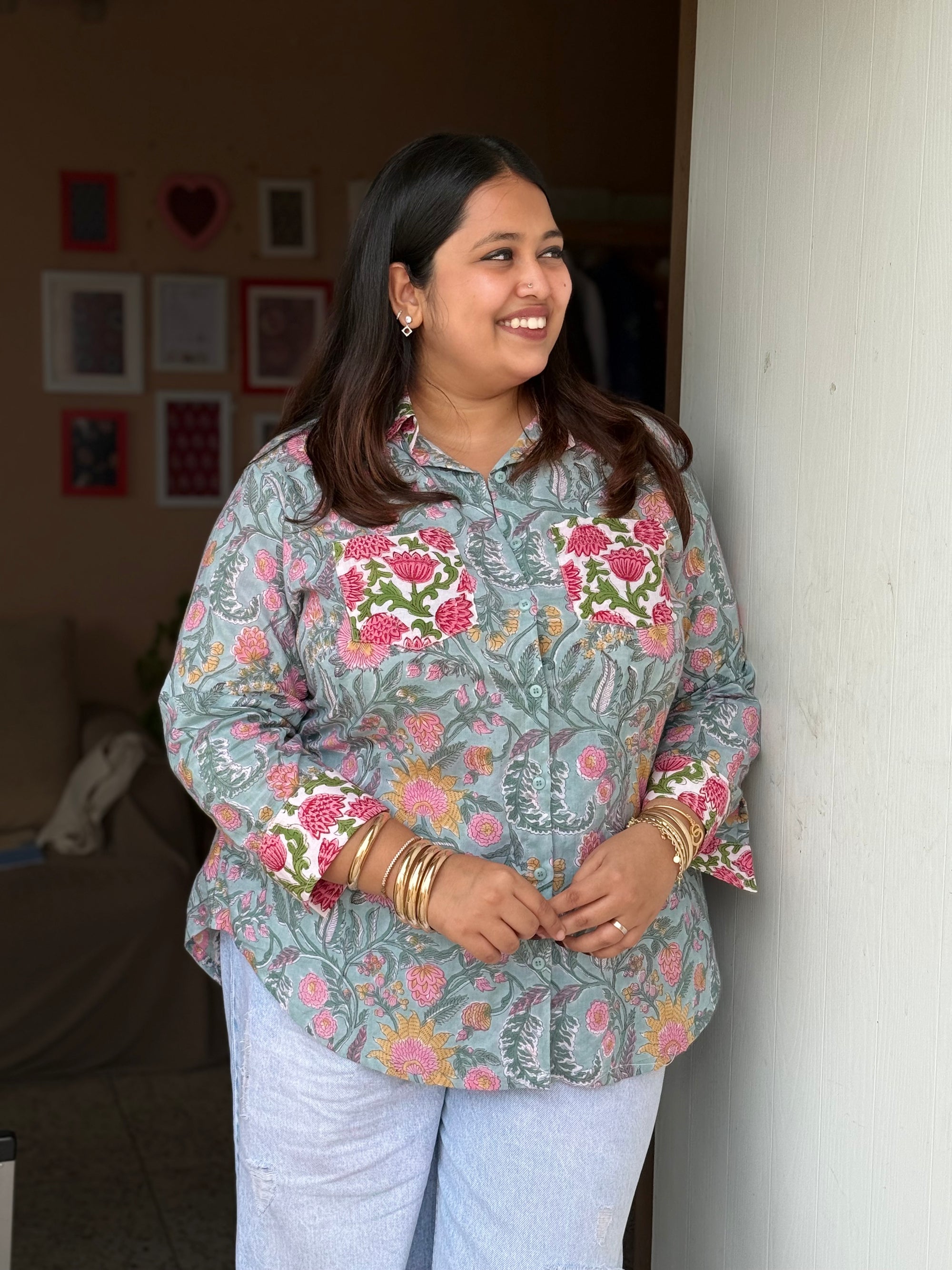 Monday Blues Cotton Shirt