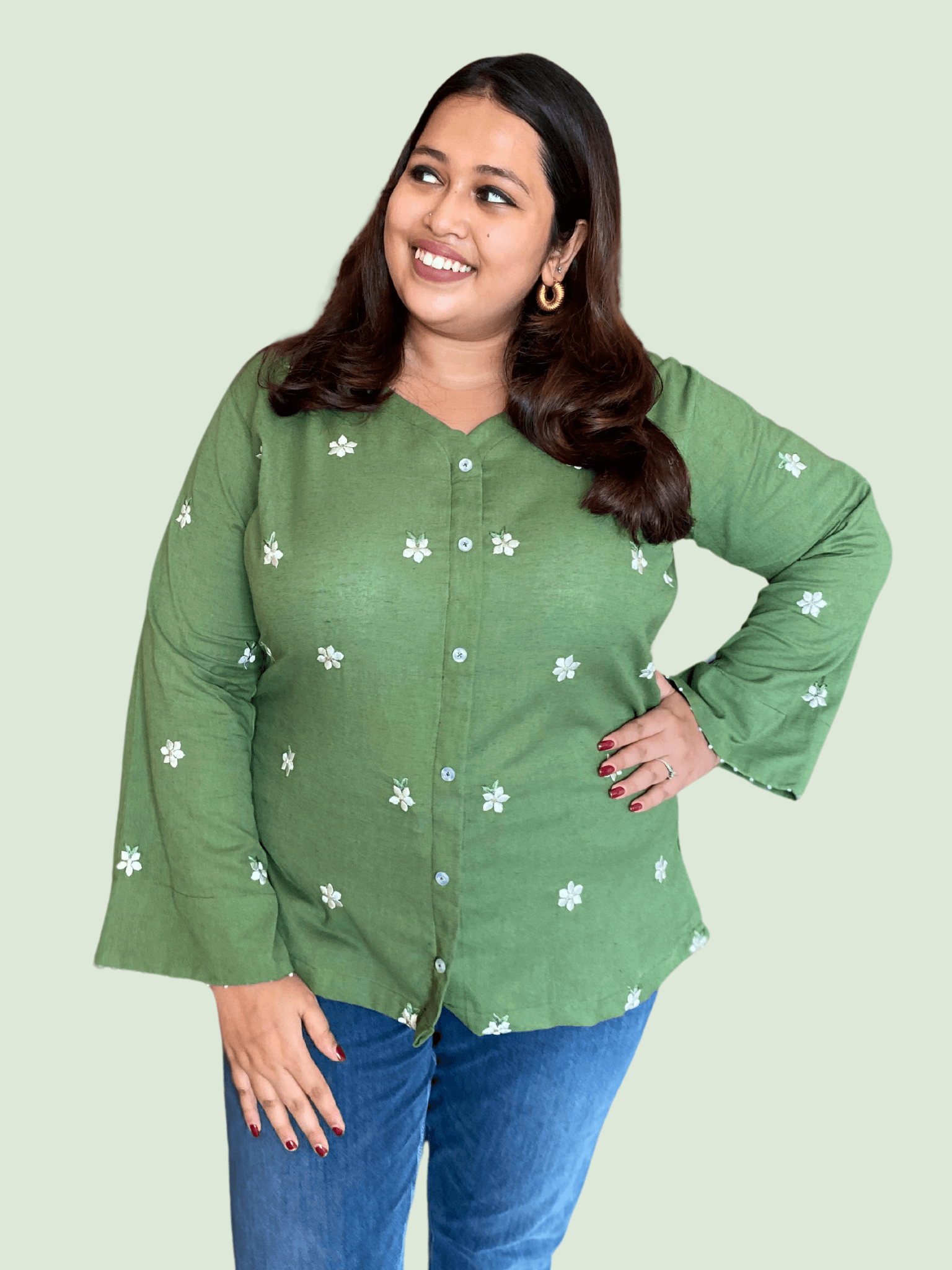 Leaf Me Alone Cotton Top