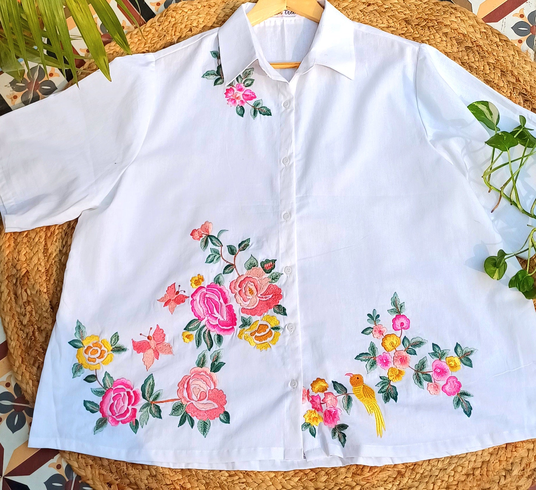 Birds of a Feather Cotton Shirt
