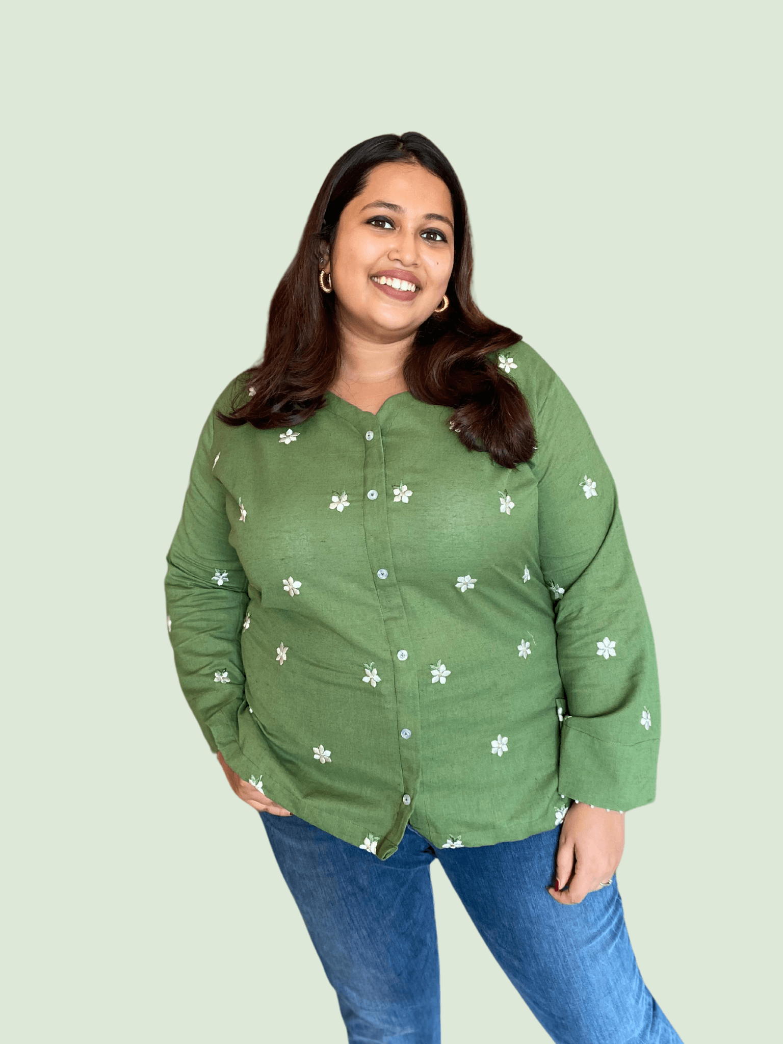 Leaf Me Alone Cotton Top
