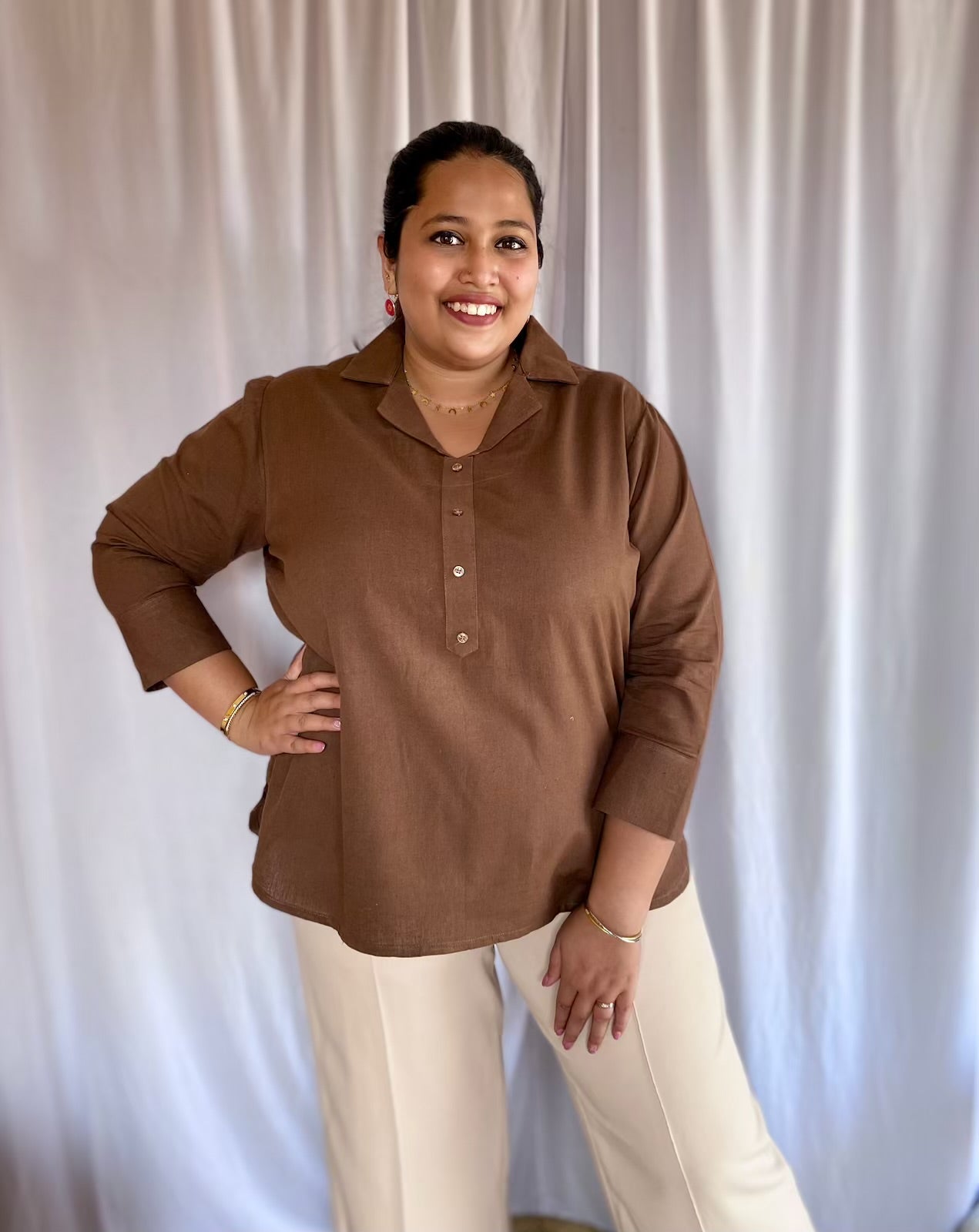 Walnut Cotton Shirt