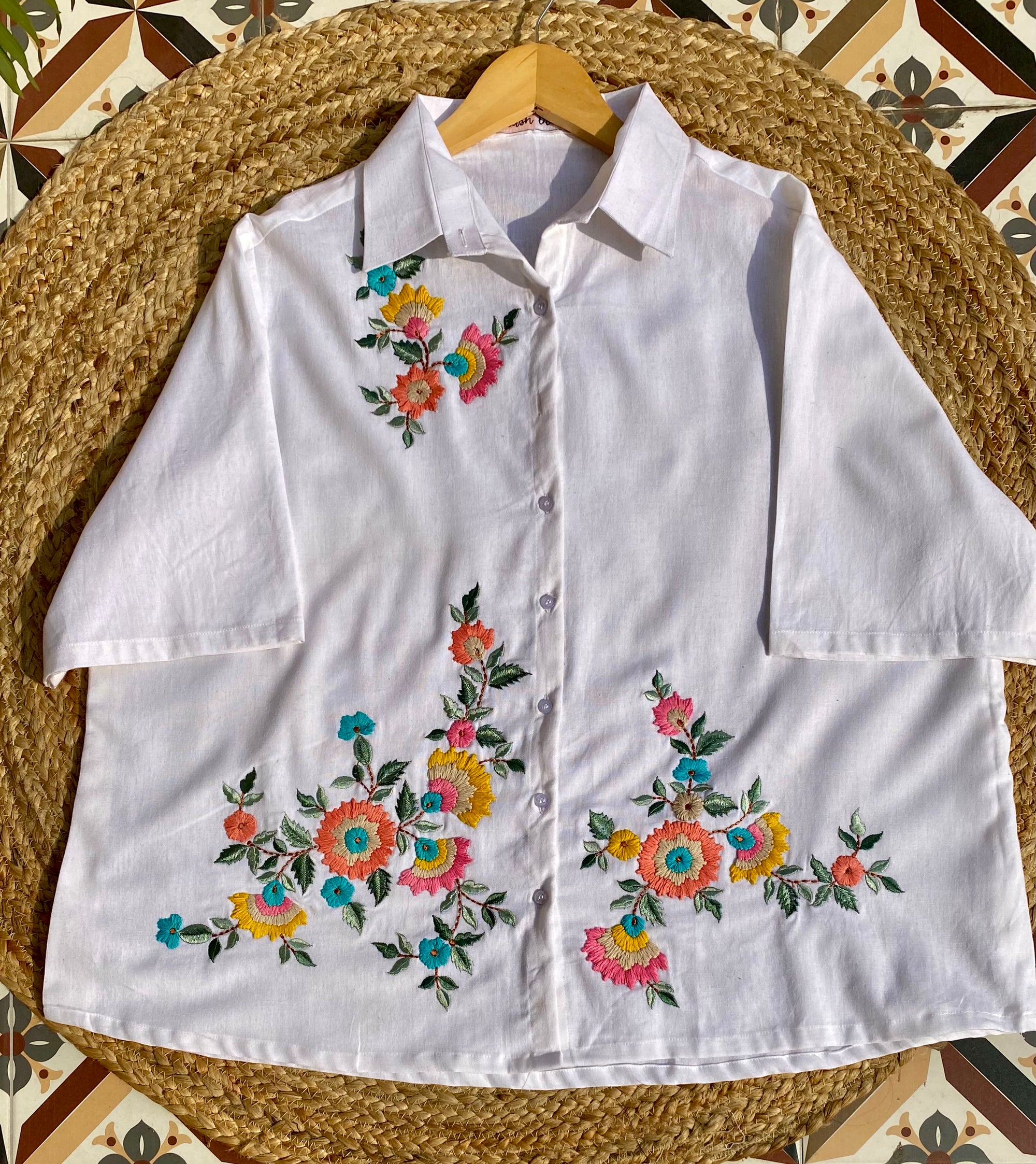 Petal Perfection Cotton Shirt
