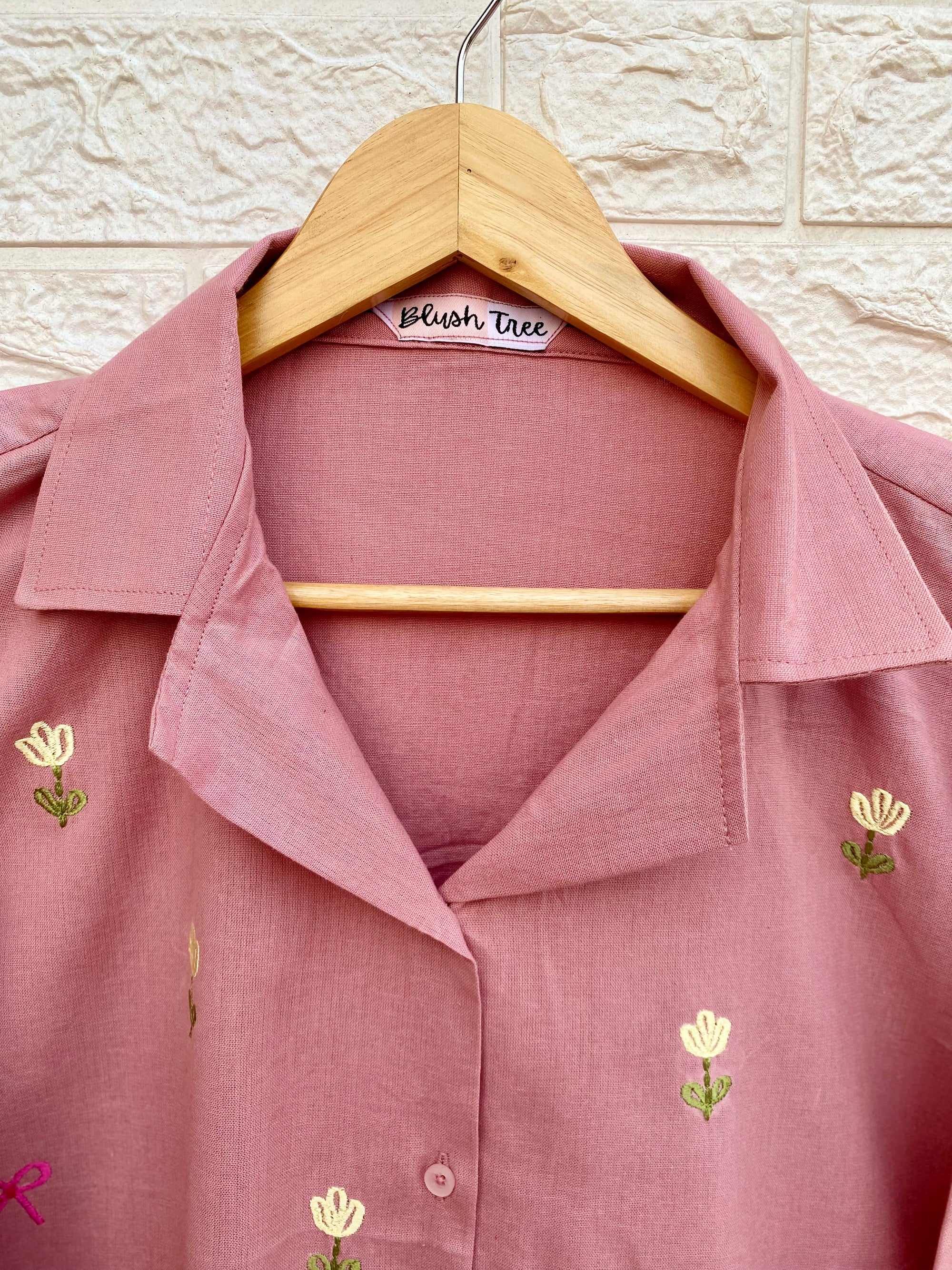Bow-he-mian Cotton Shirt