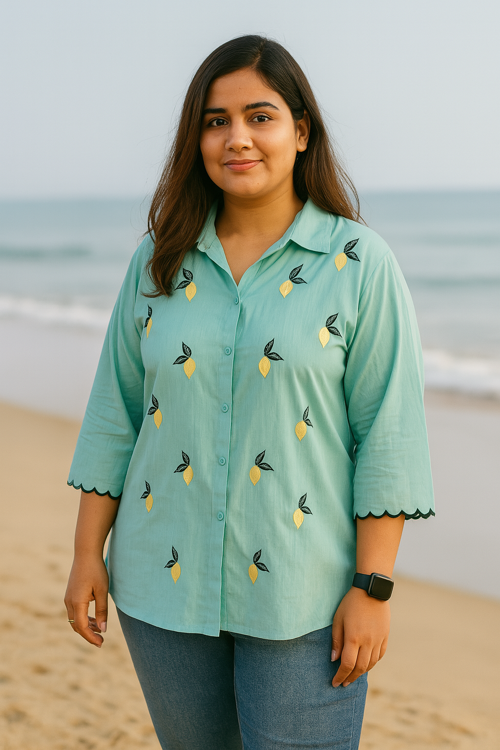 Lemon Cotton Shirt