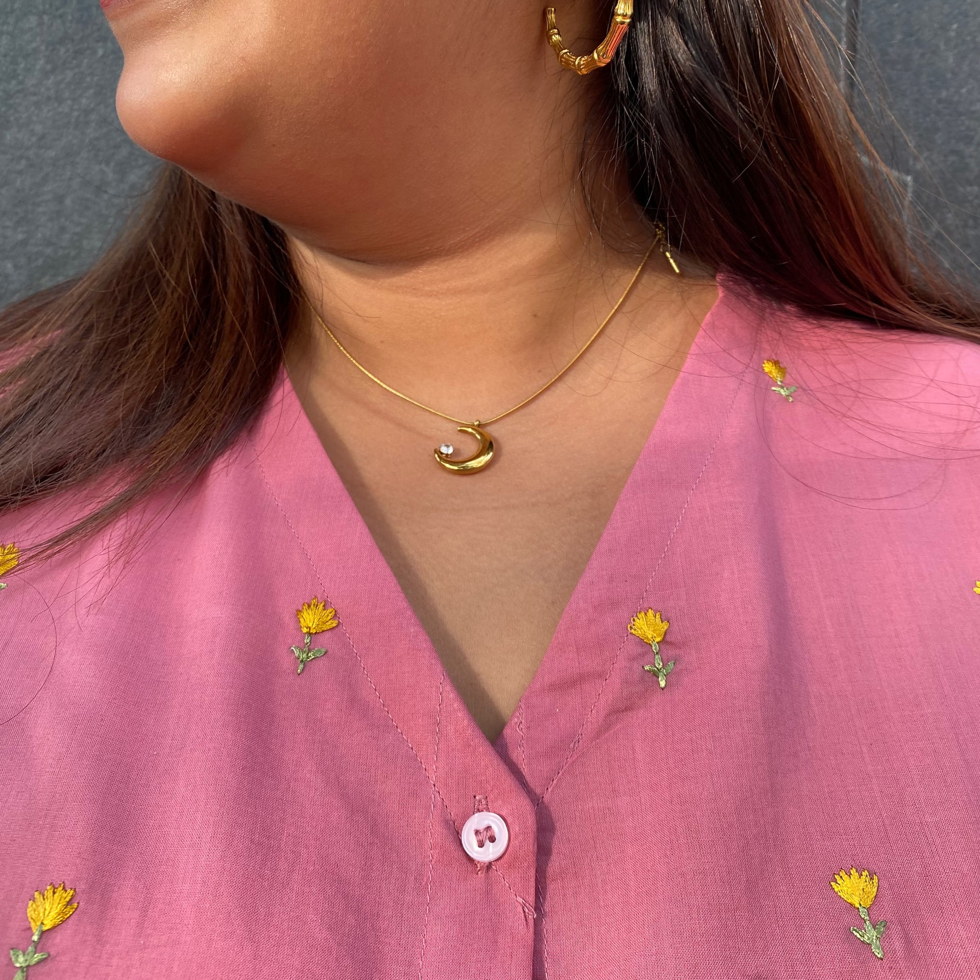 Lemon Bloom Cotton Top