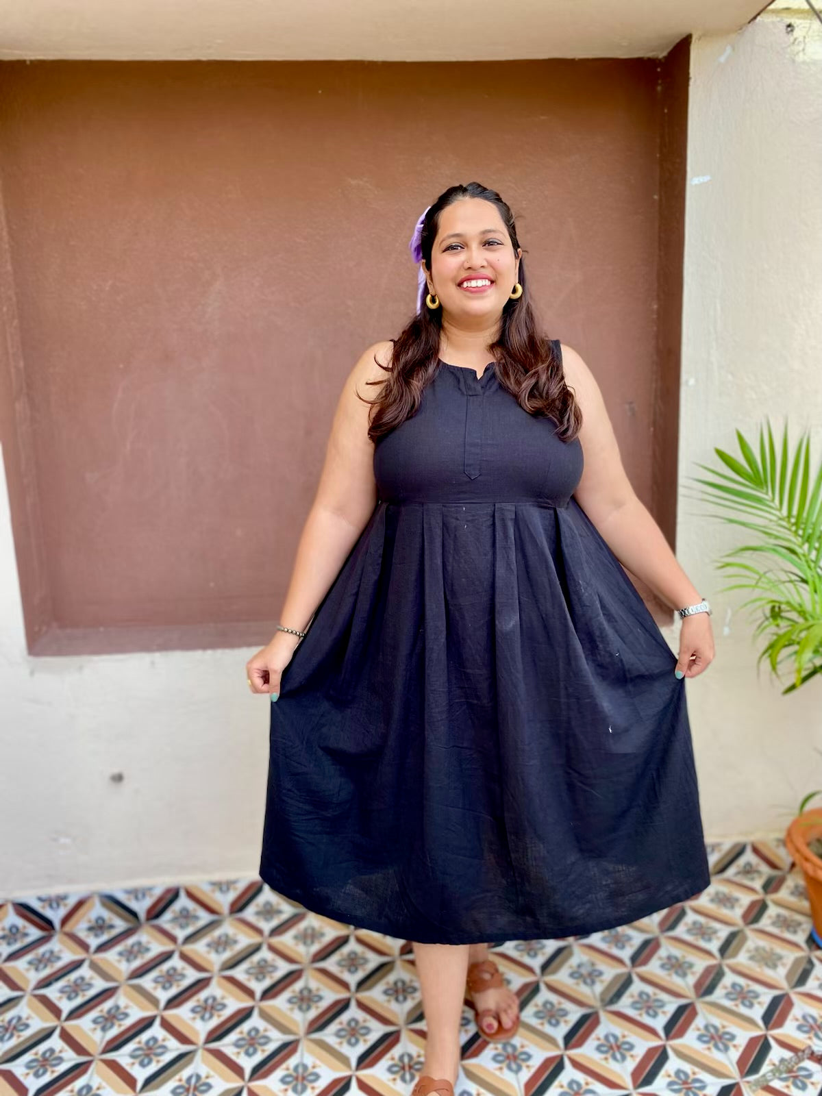 Dark Grace Cotton Dress