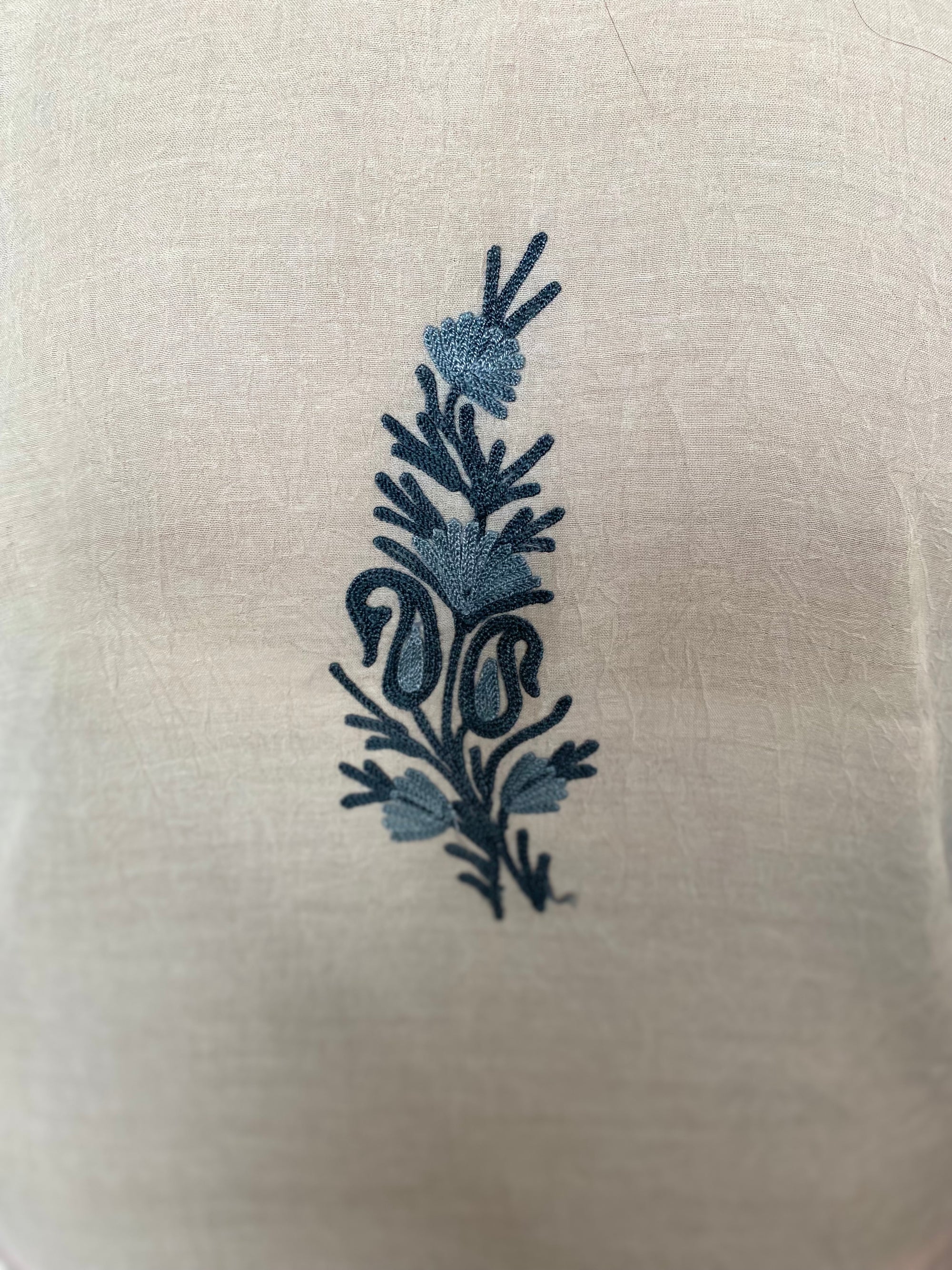 Sky Kashmiri Kaftan Dress