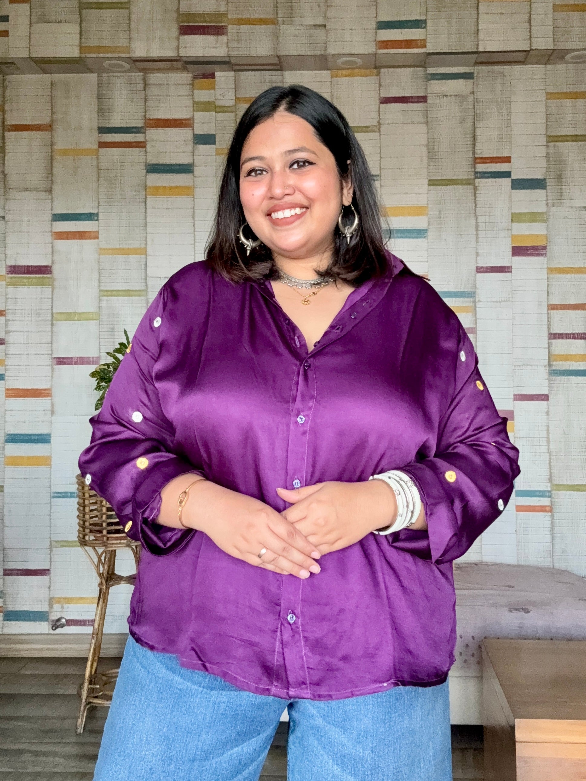 Violet Veil Modal Shirt