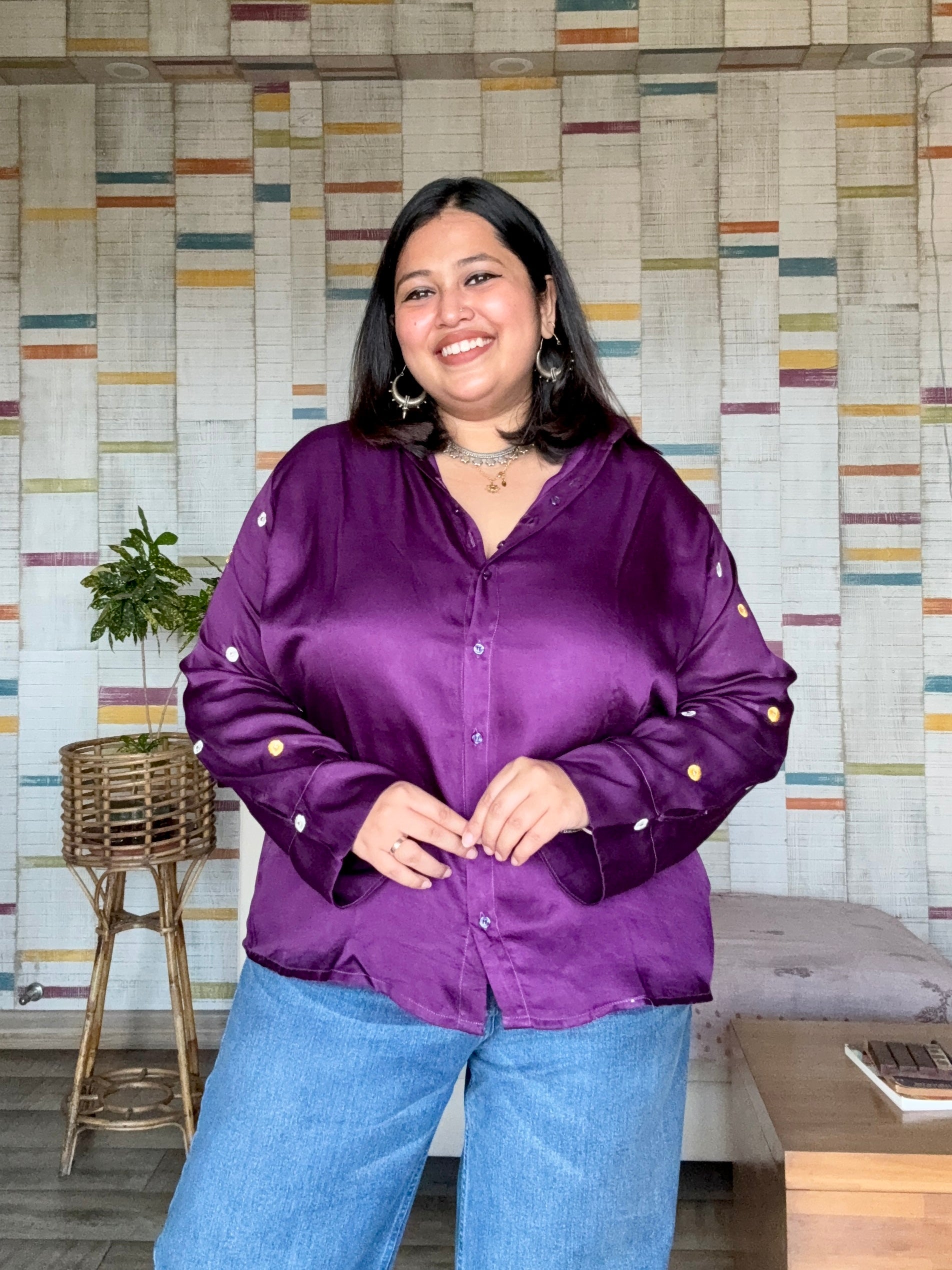 Violet Veil Modal Shirt