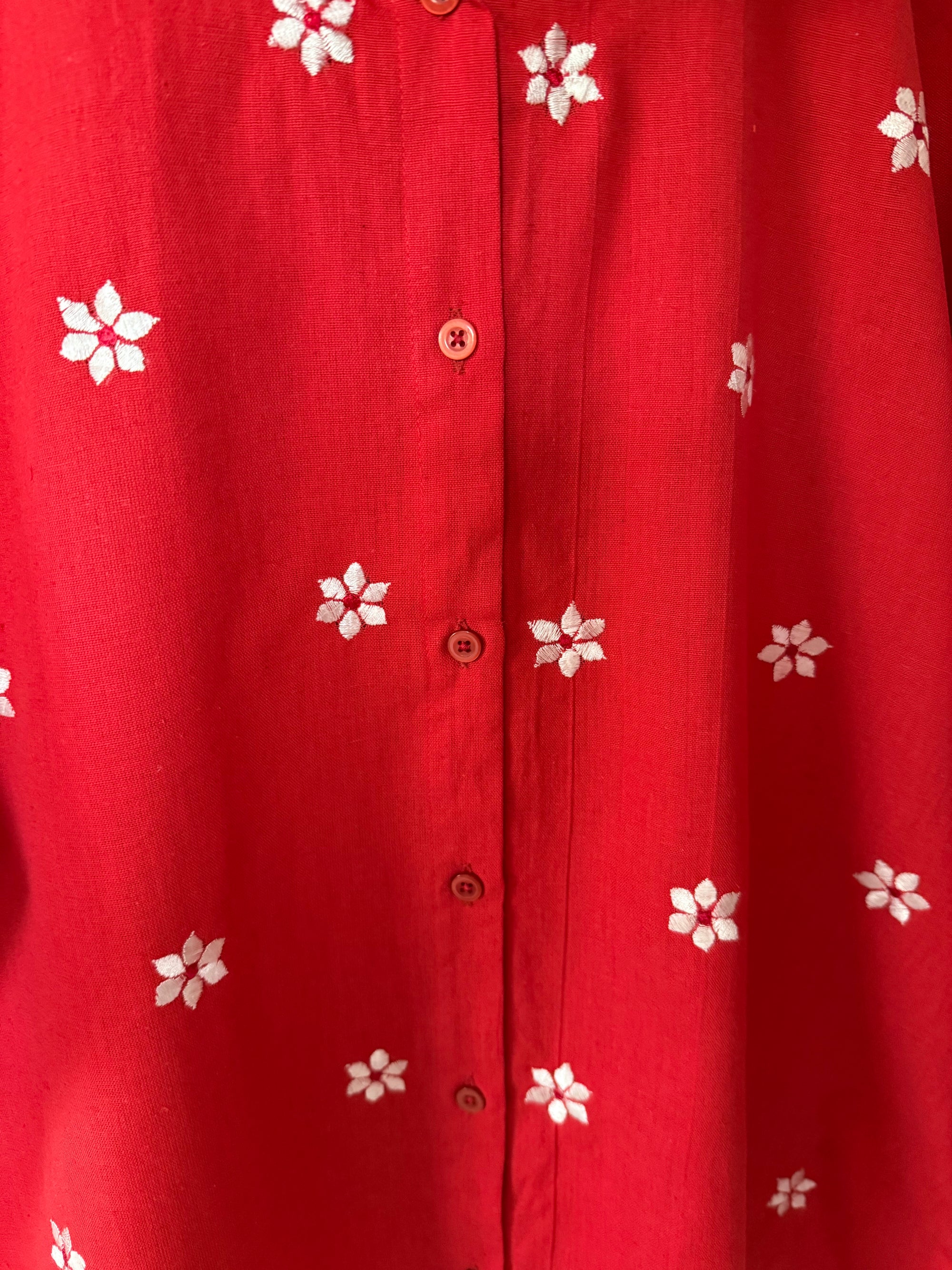 Rosy Meadow Cotton Shirt