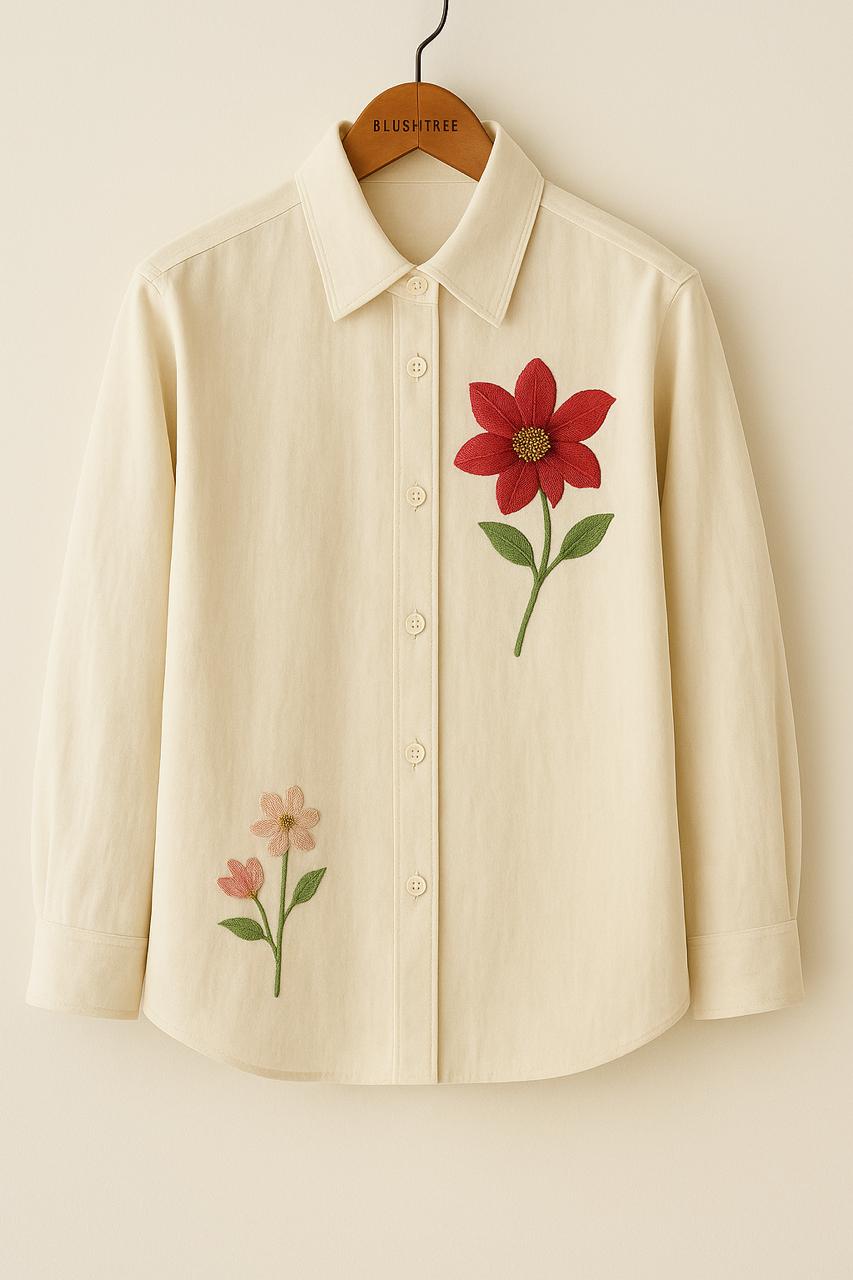 Wild Bloom Cotton Shirt
