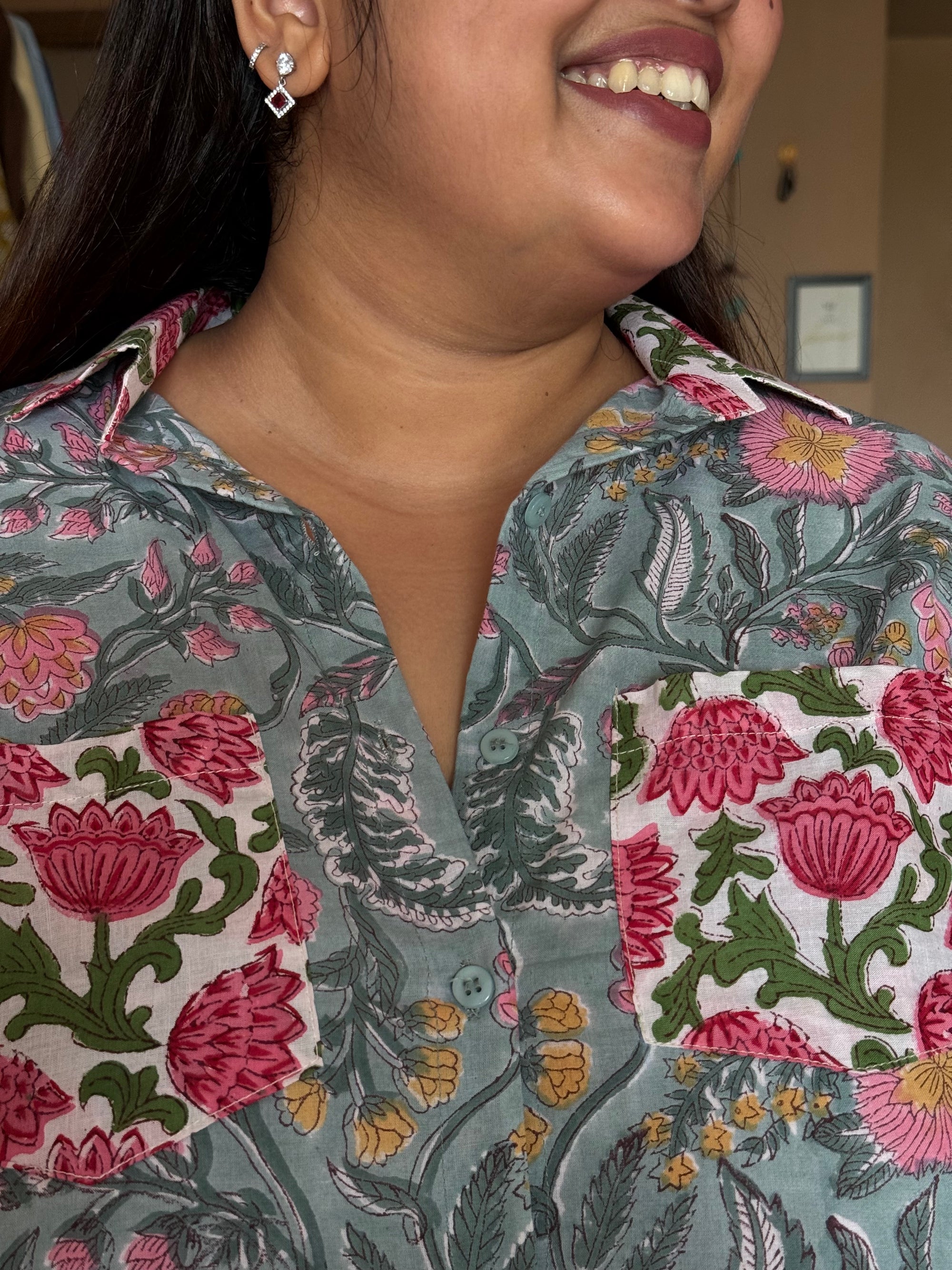 Monday Blues Cotton Shirt