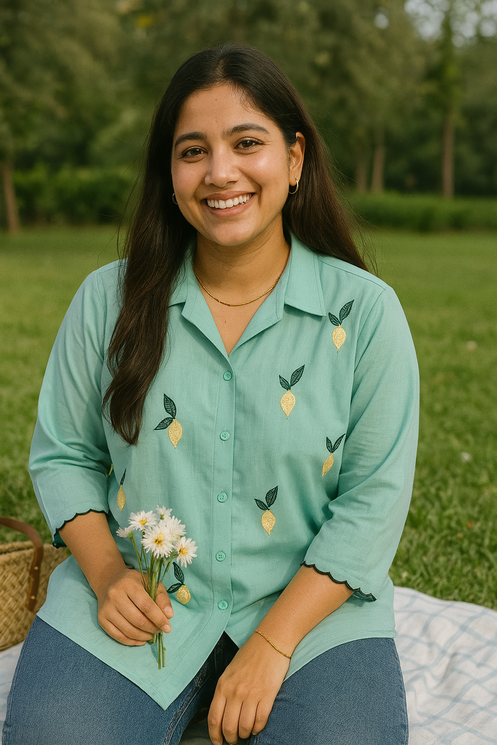 Lemon Cotton Shirt