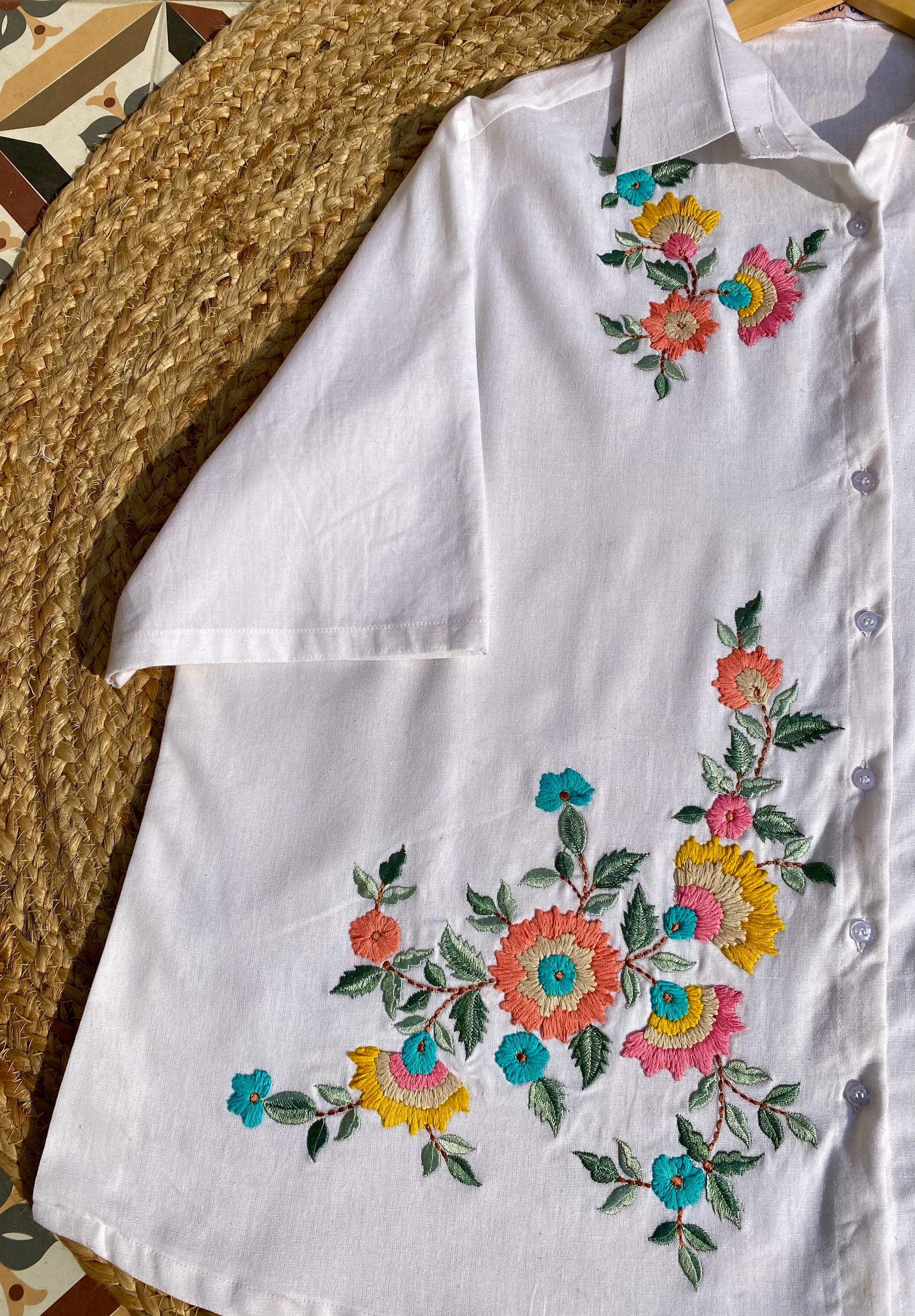 Petal Perfection Cotton Shirt