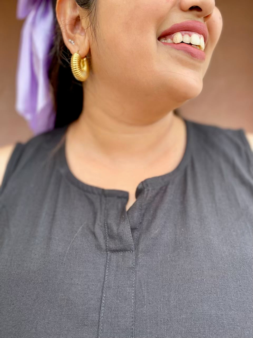 Dark Grace Cotton Dress