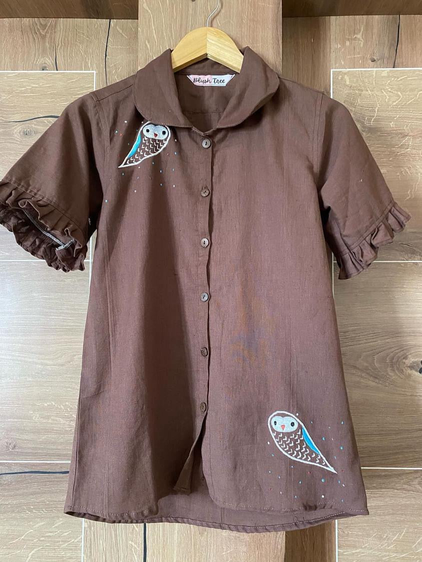 Look Hoo's Talking Cotton Shirt
