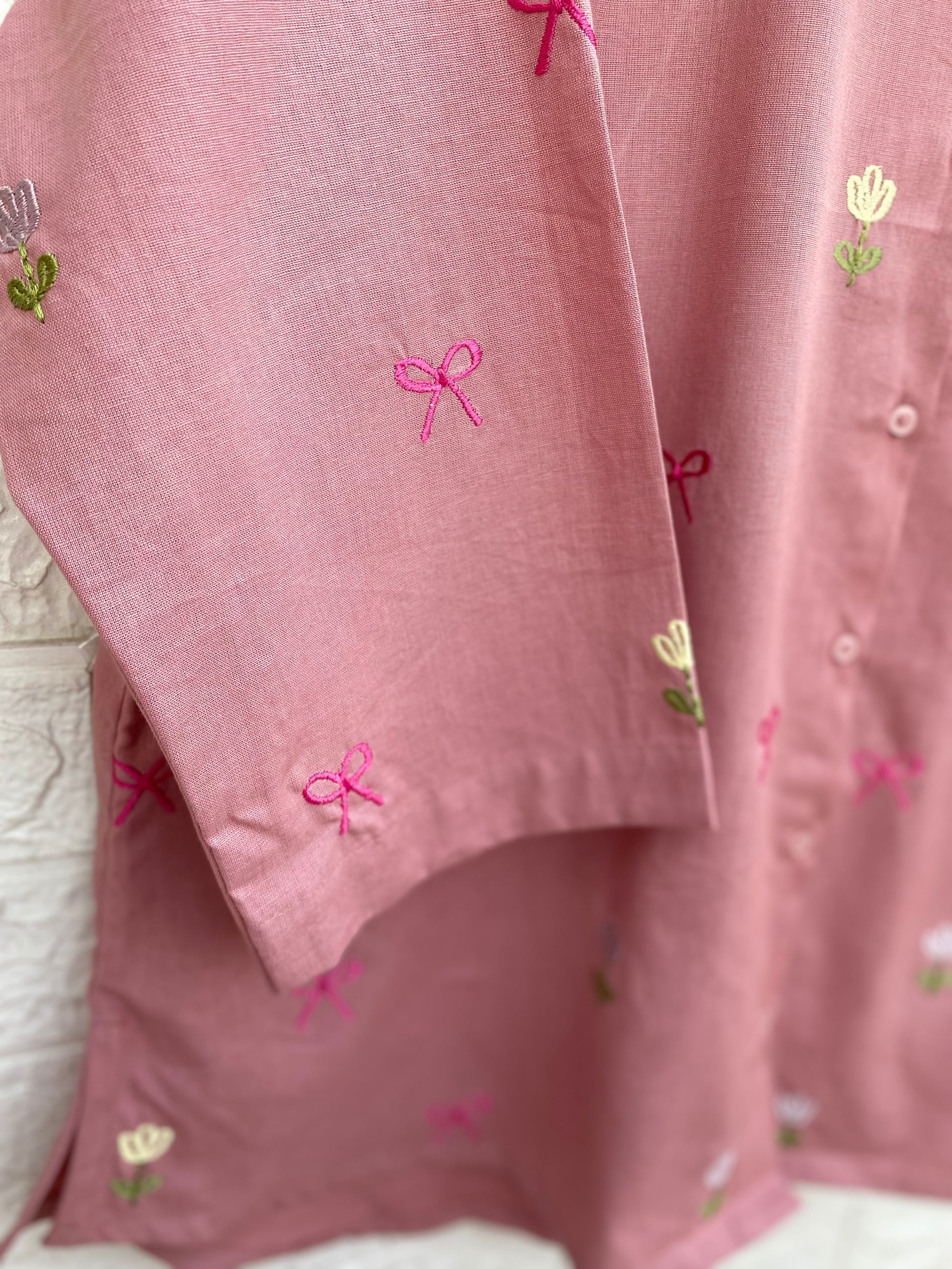 Bow-he-mian Cotton Shirt