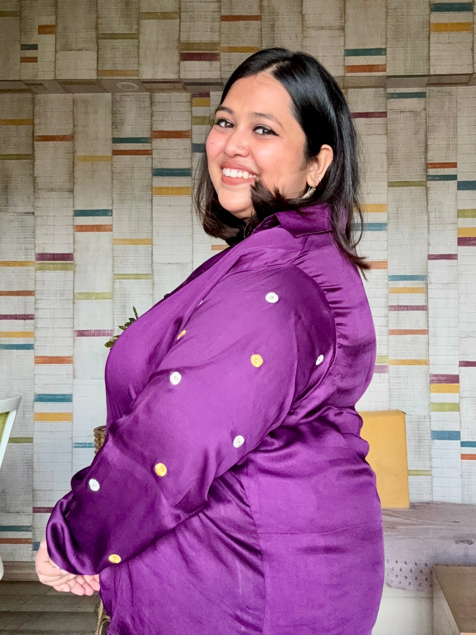 Violet Veil Modal Shirt