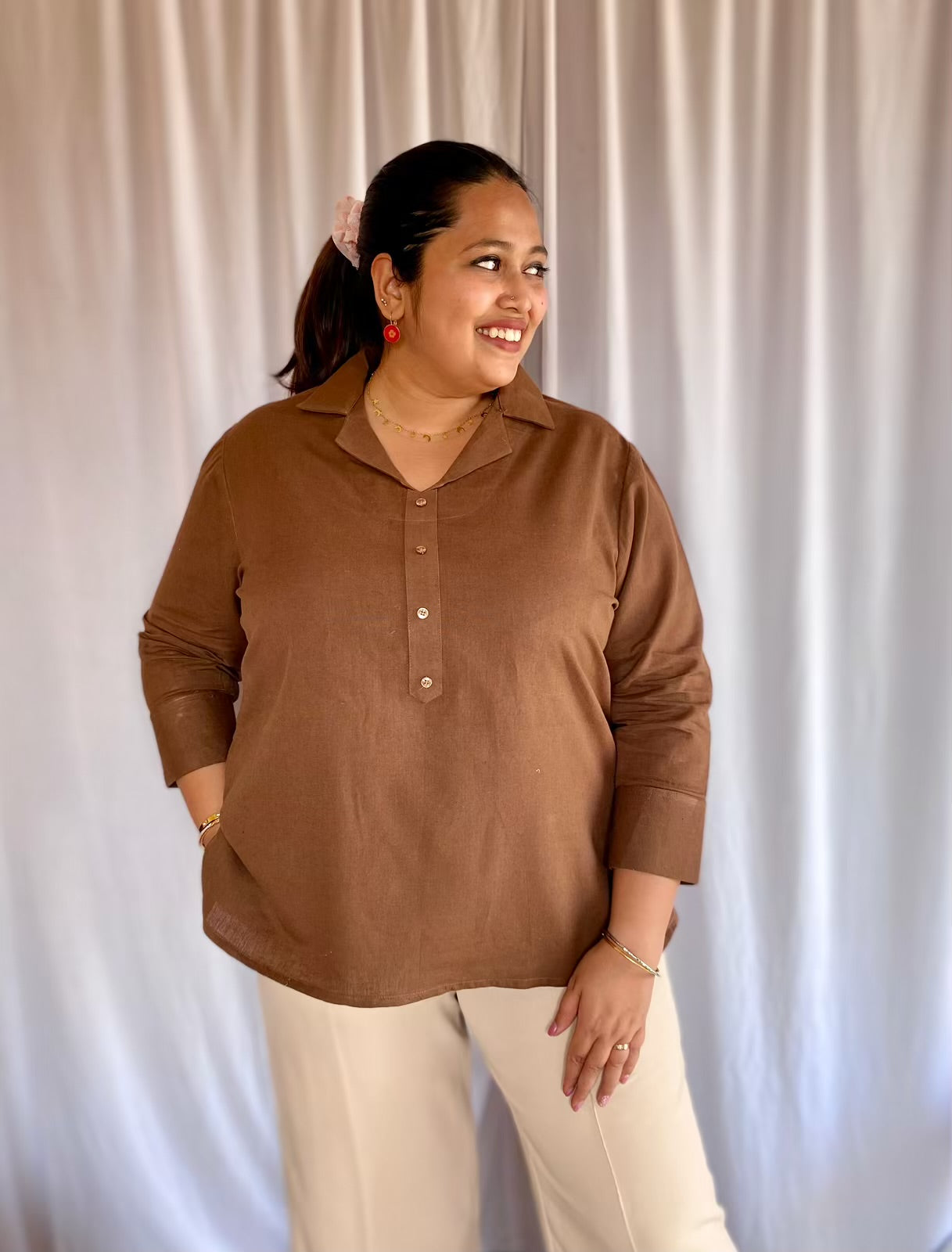 Walnut Cotton Shirt