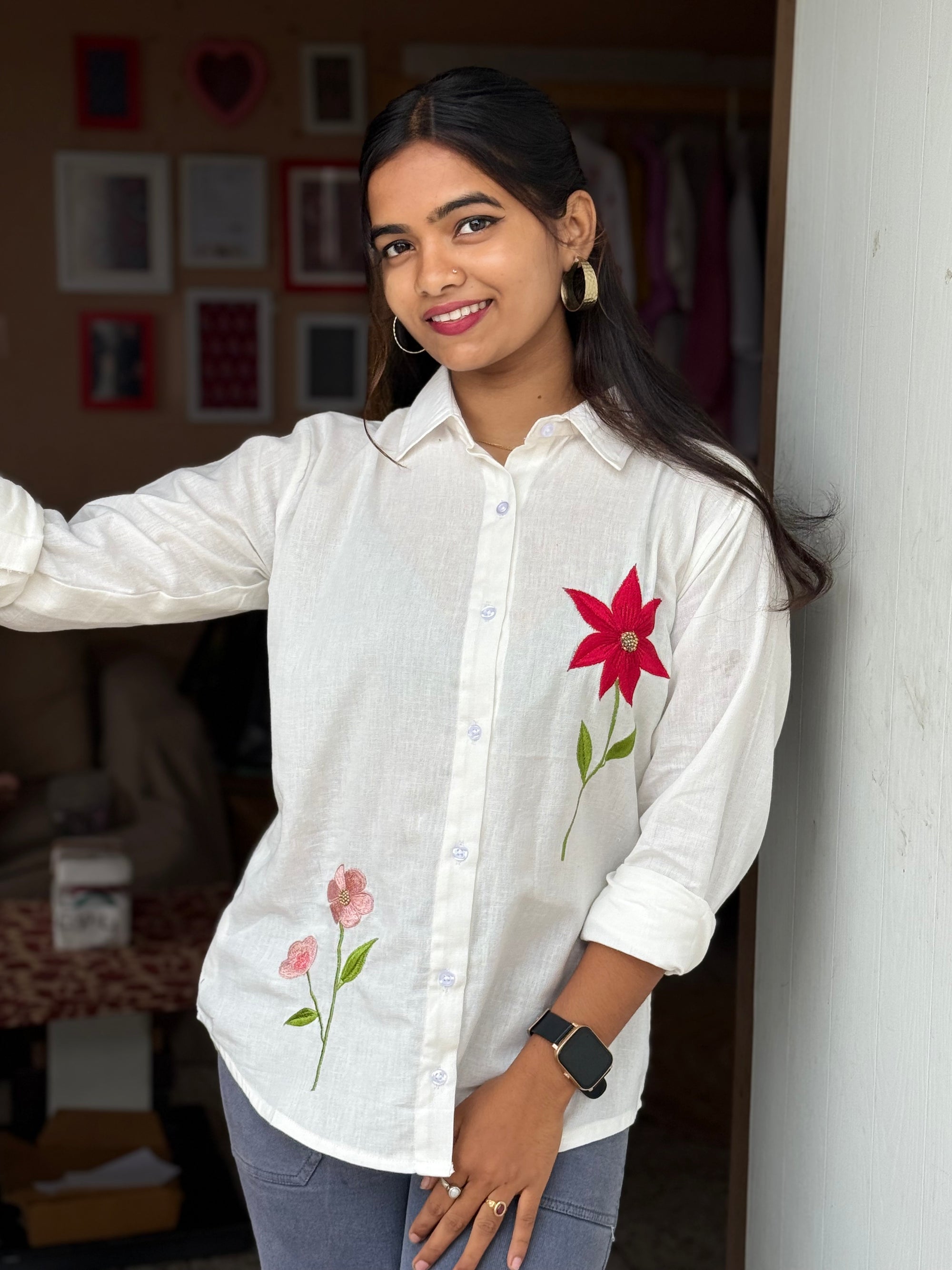 Wild Bloom Cotton Shirt