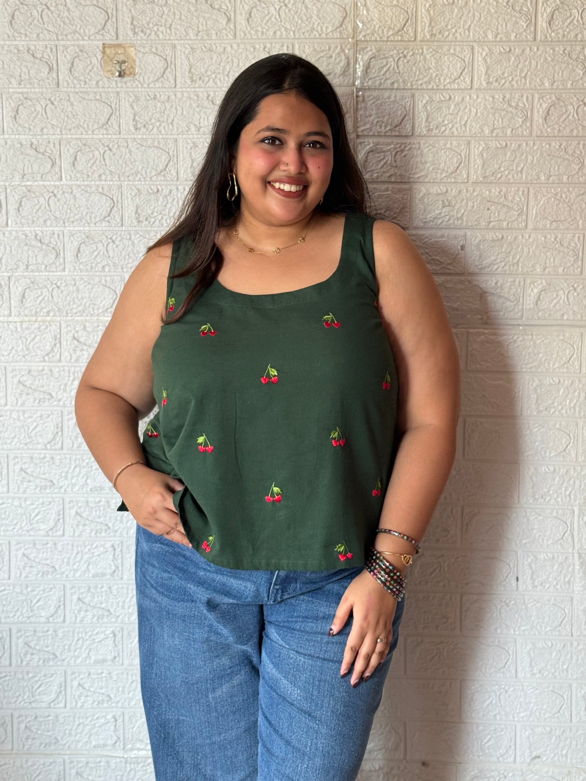 Cherry Cotton Top