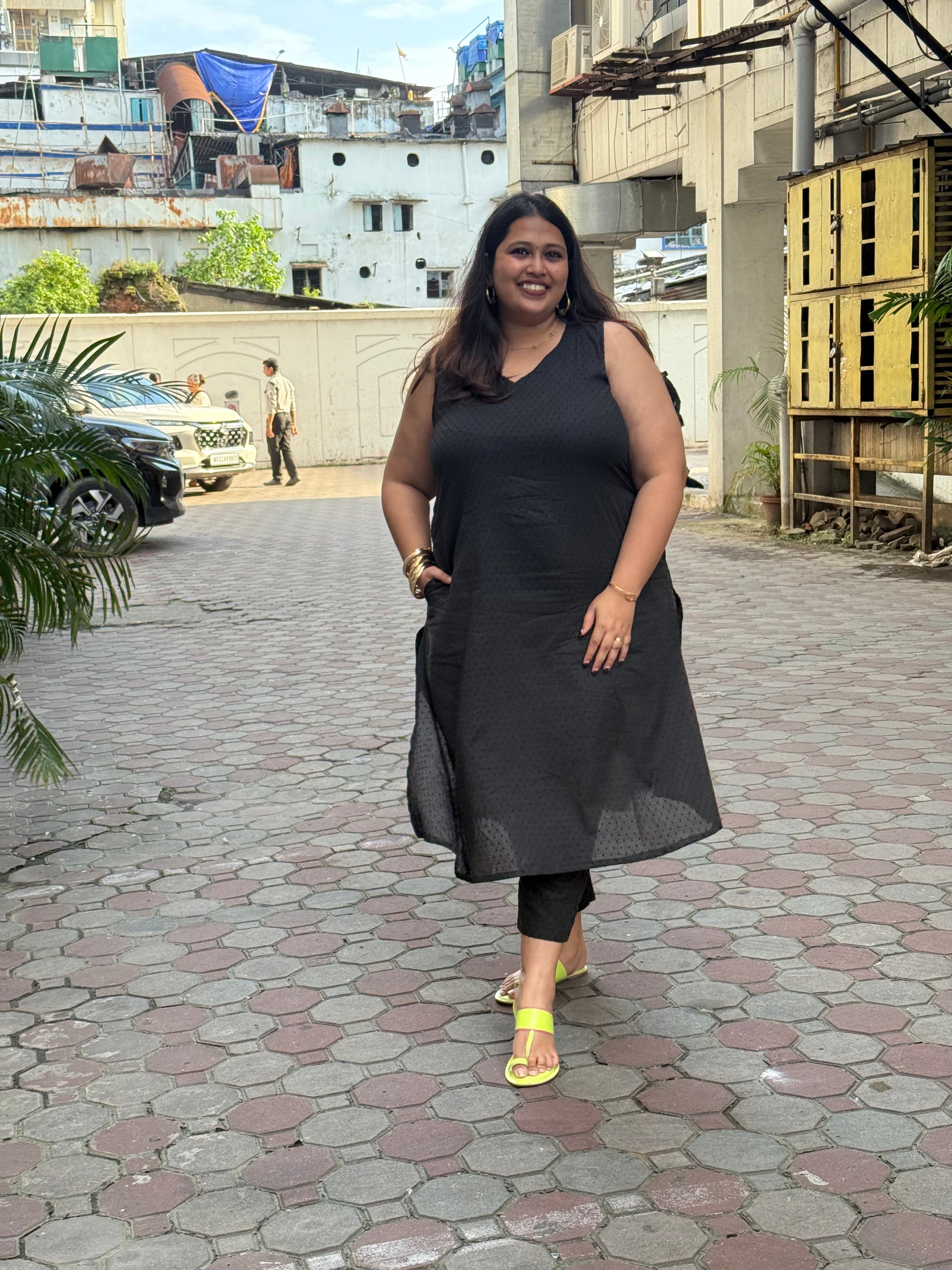 Kaali Bindi Hakoba Co-ord Set