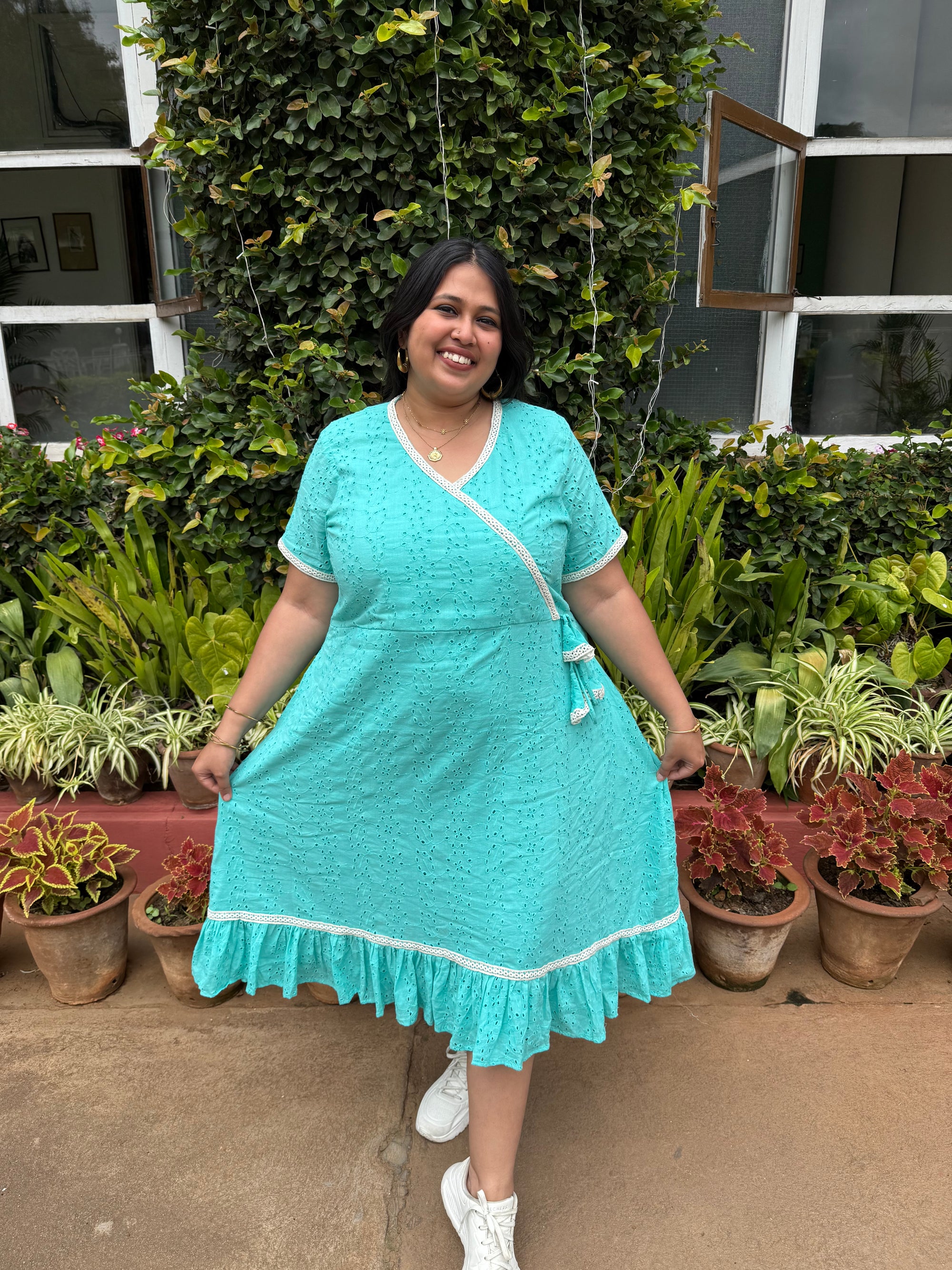 Jharoka Cotton Dress
