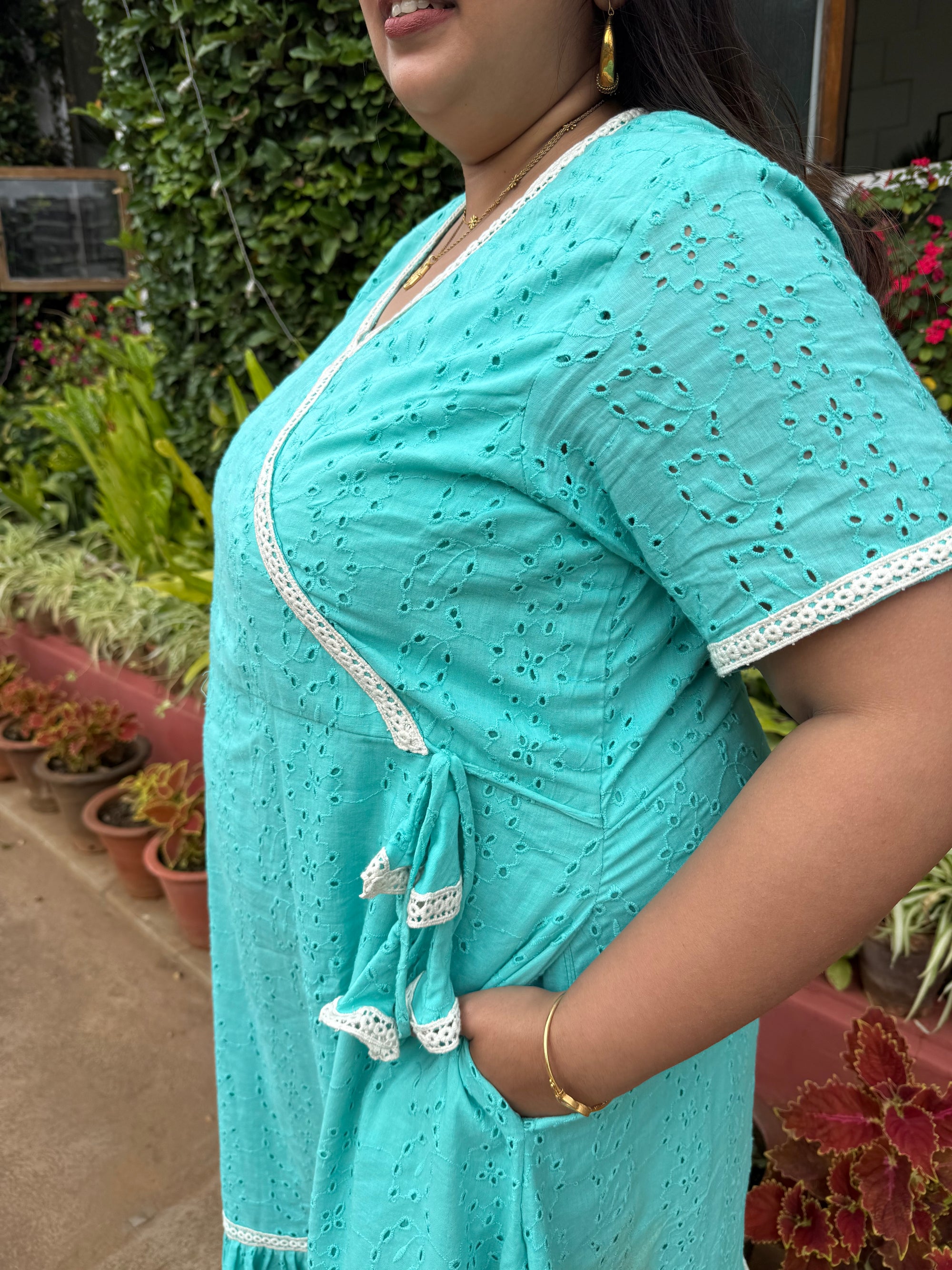 Jharoka Cotton Dress