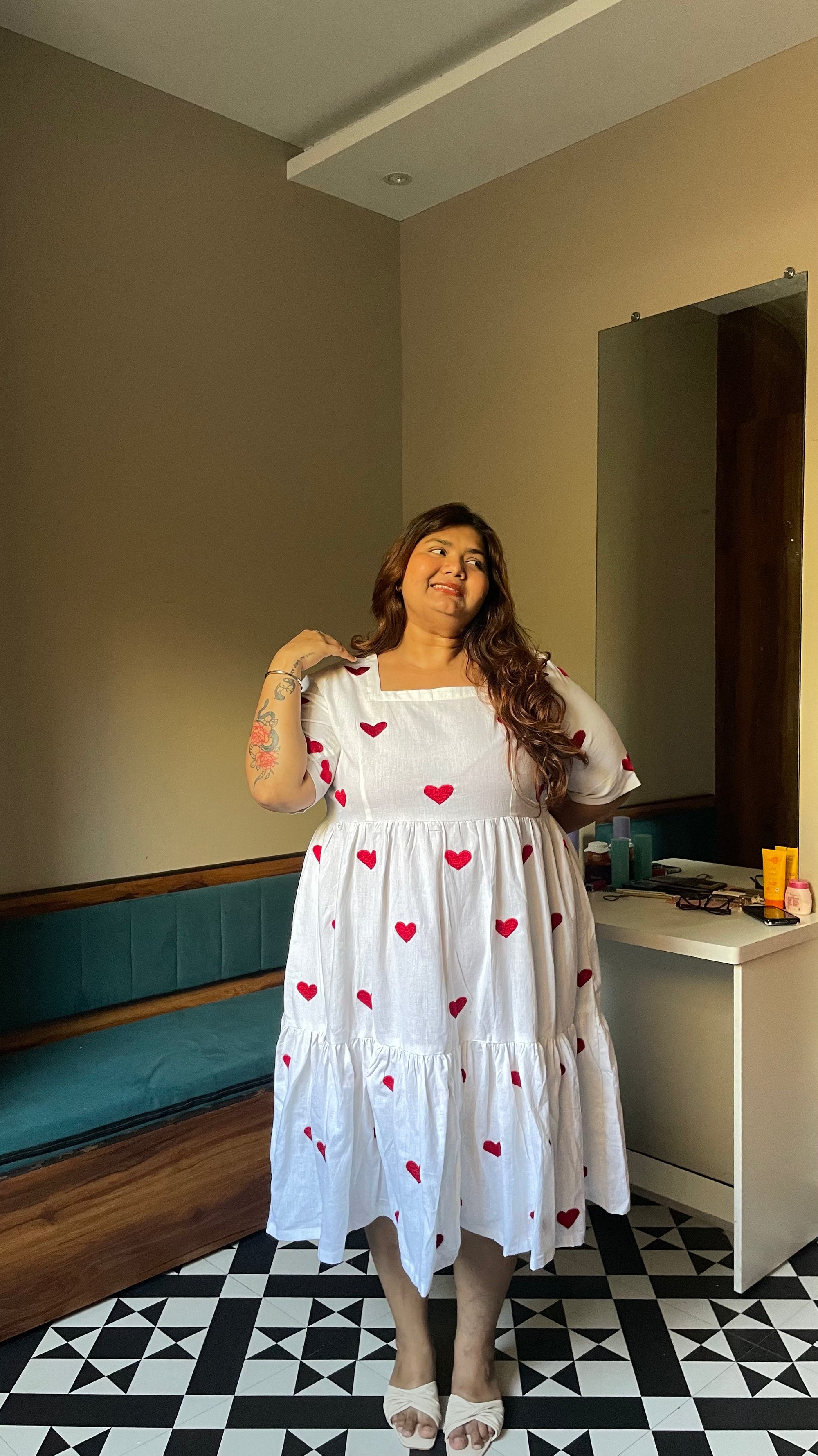 Dilbara Tiered Dress (With Sleeves)
