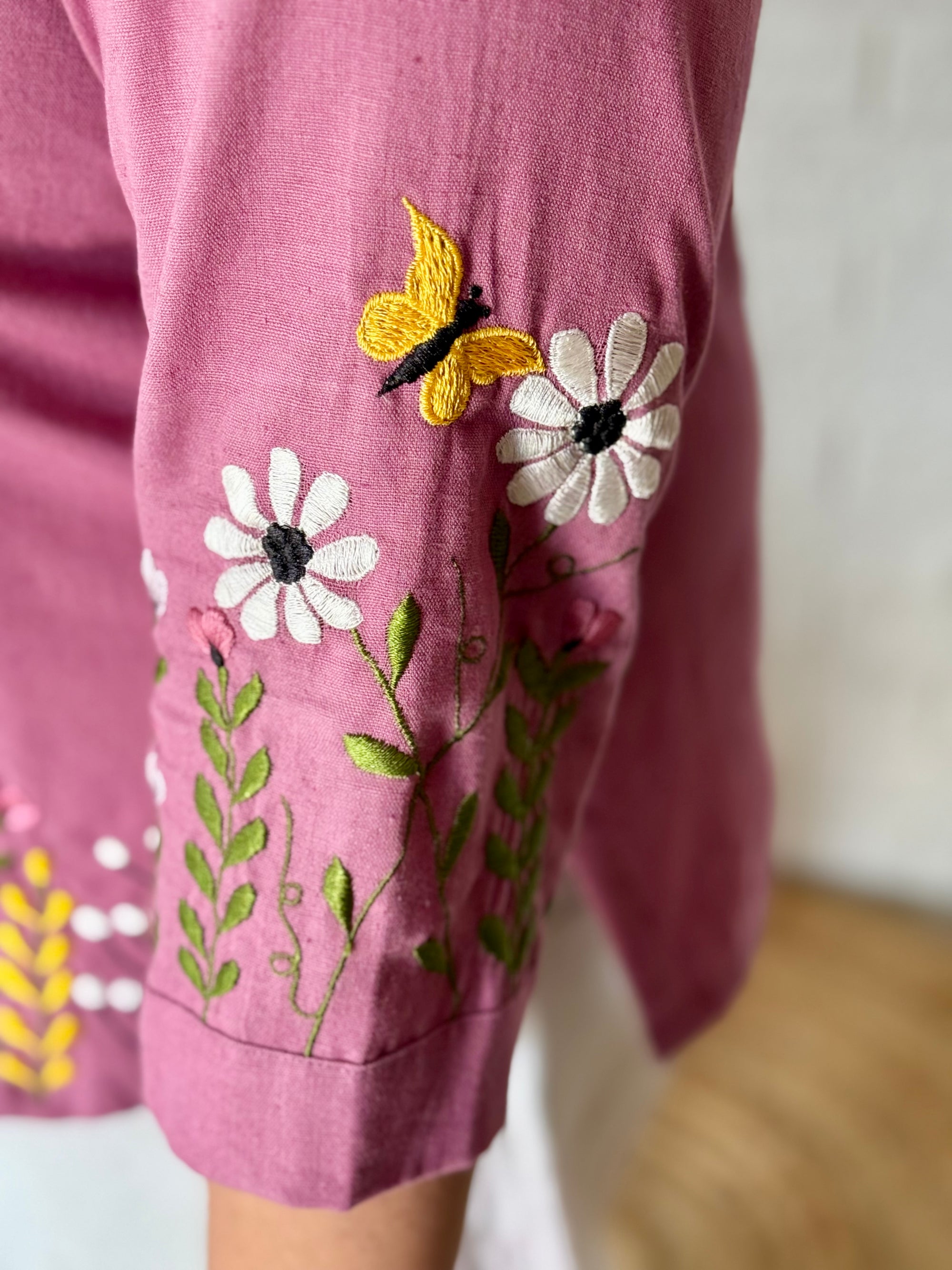 Garden Pink Cotton Top (Preorder)
