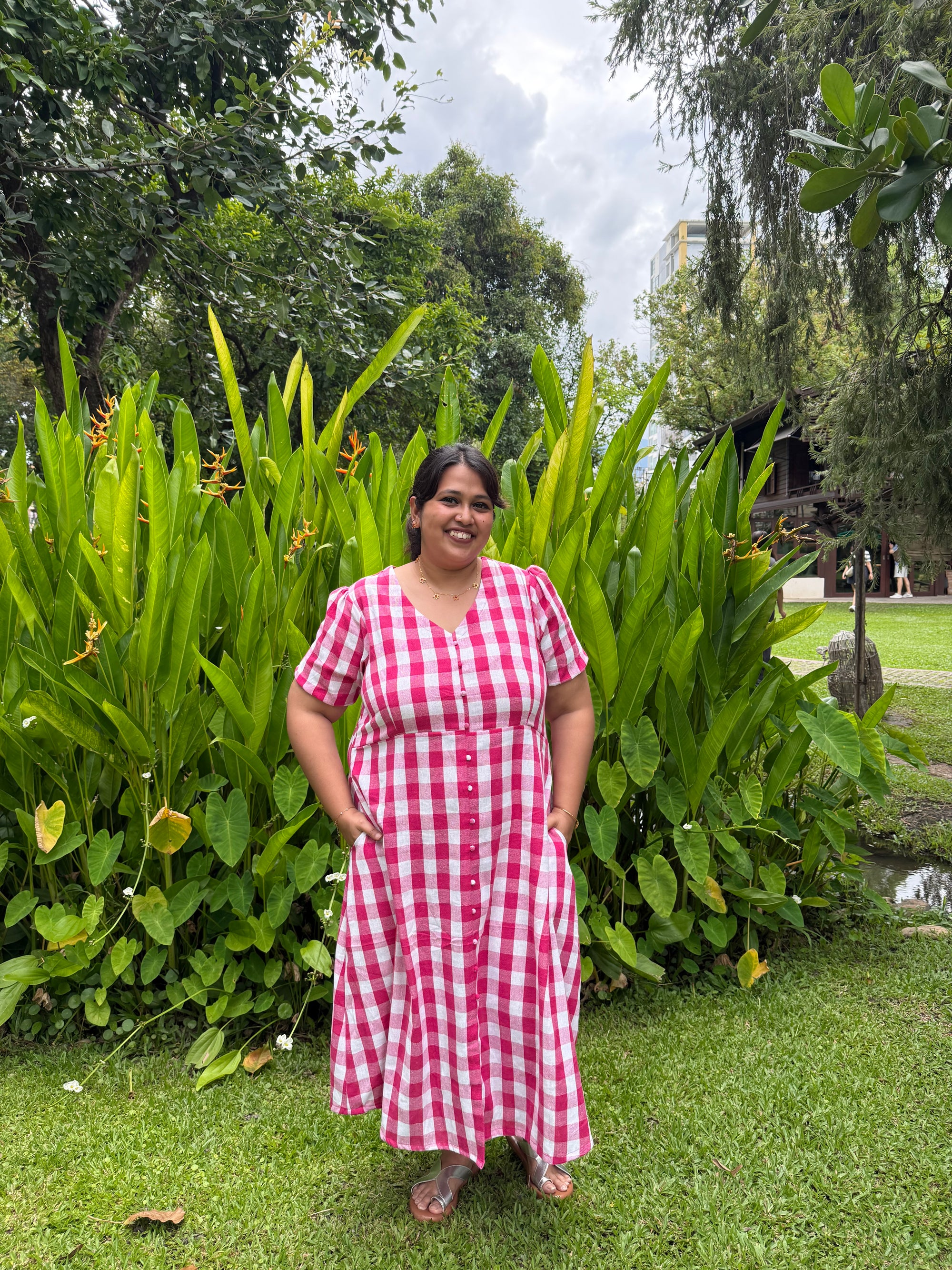 Strawberry Fields Gingham Dress
