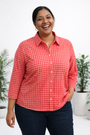 Holiday Tide Gingham Cotton Shirt