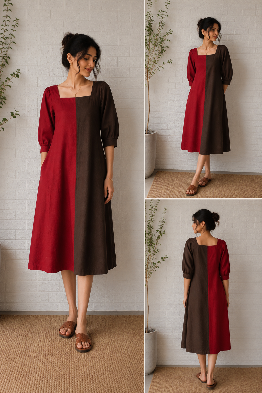 Cherry Cola Cotton Dress