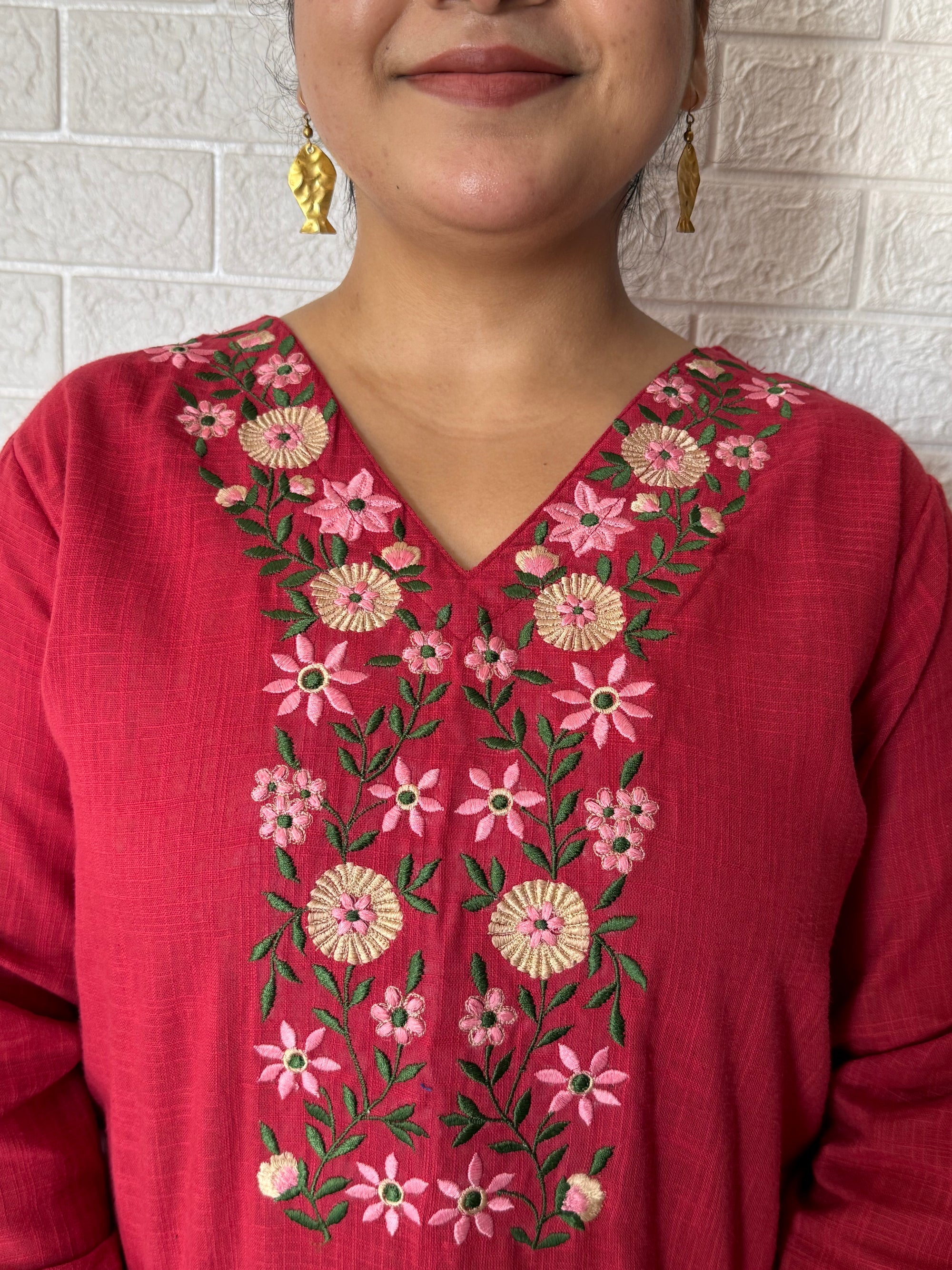 Ruby Cotton Kurti