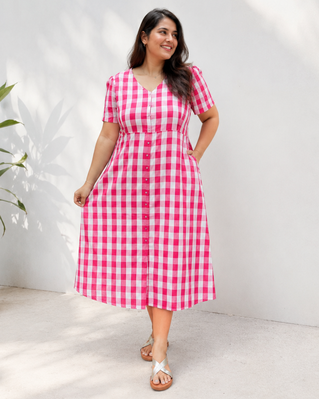 Strawberry Fields Gingham Dress