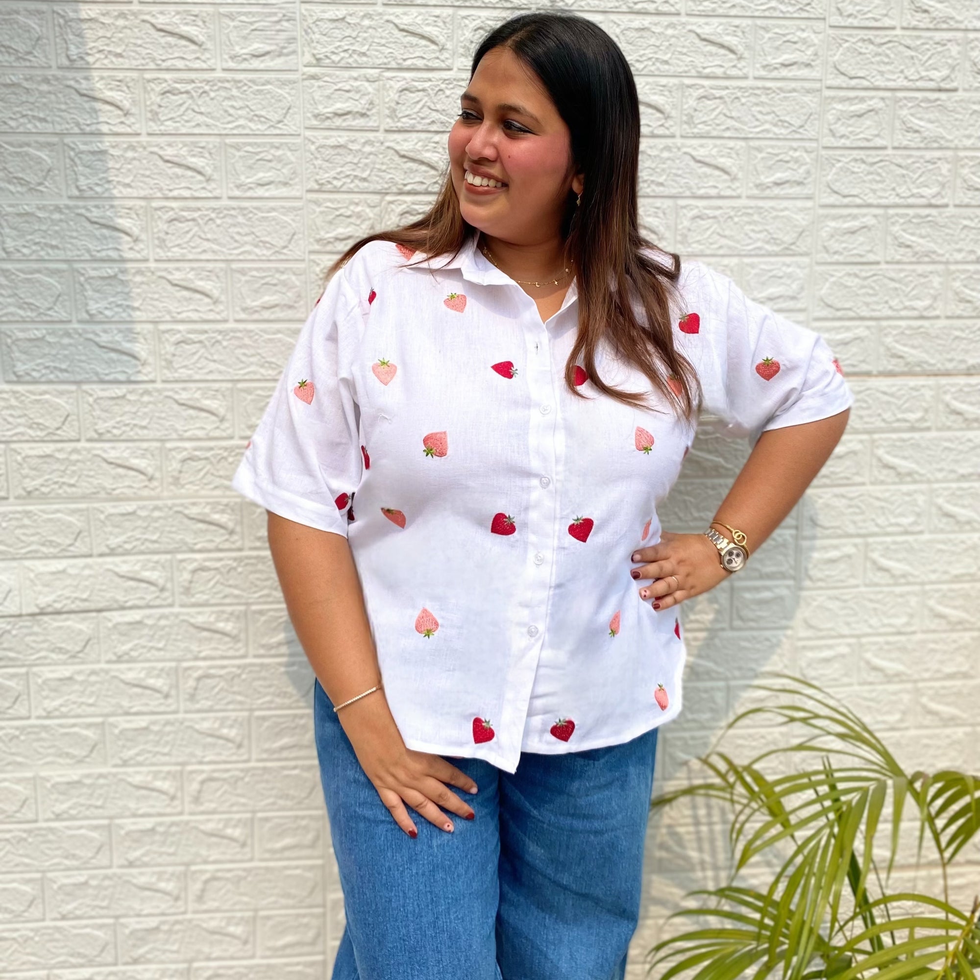 Strawberry Cotton Shirt