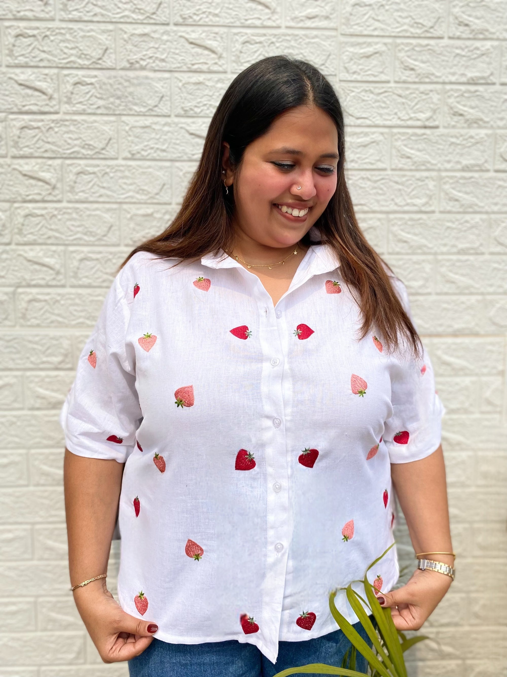 Strawberry Cotton Shirt