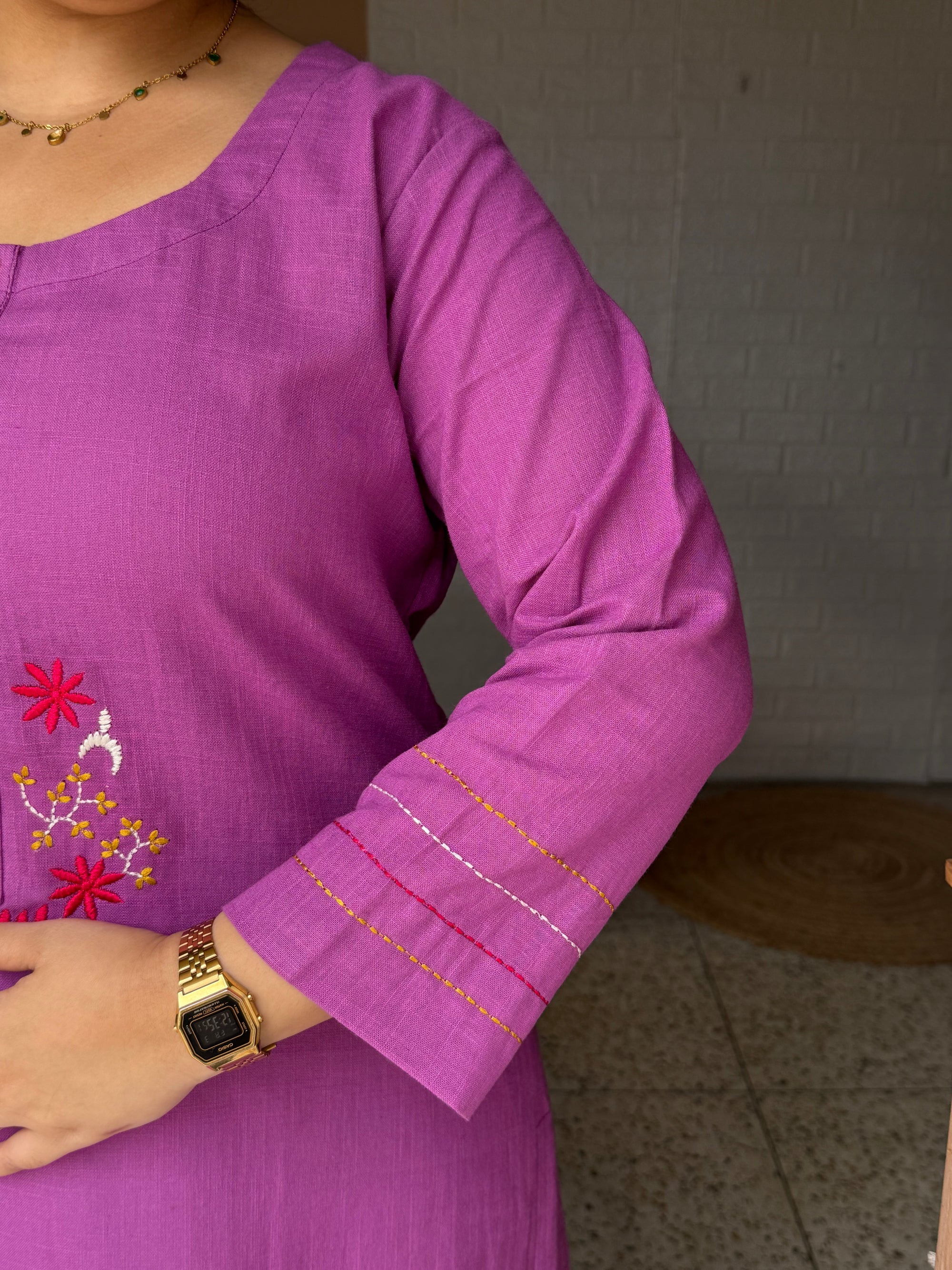 Berry Bliss Cotton Kurti