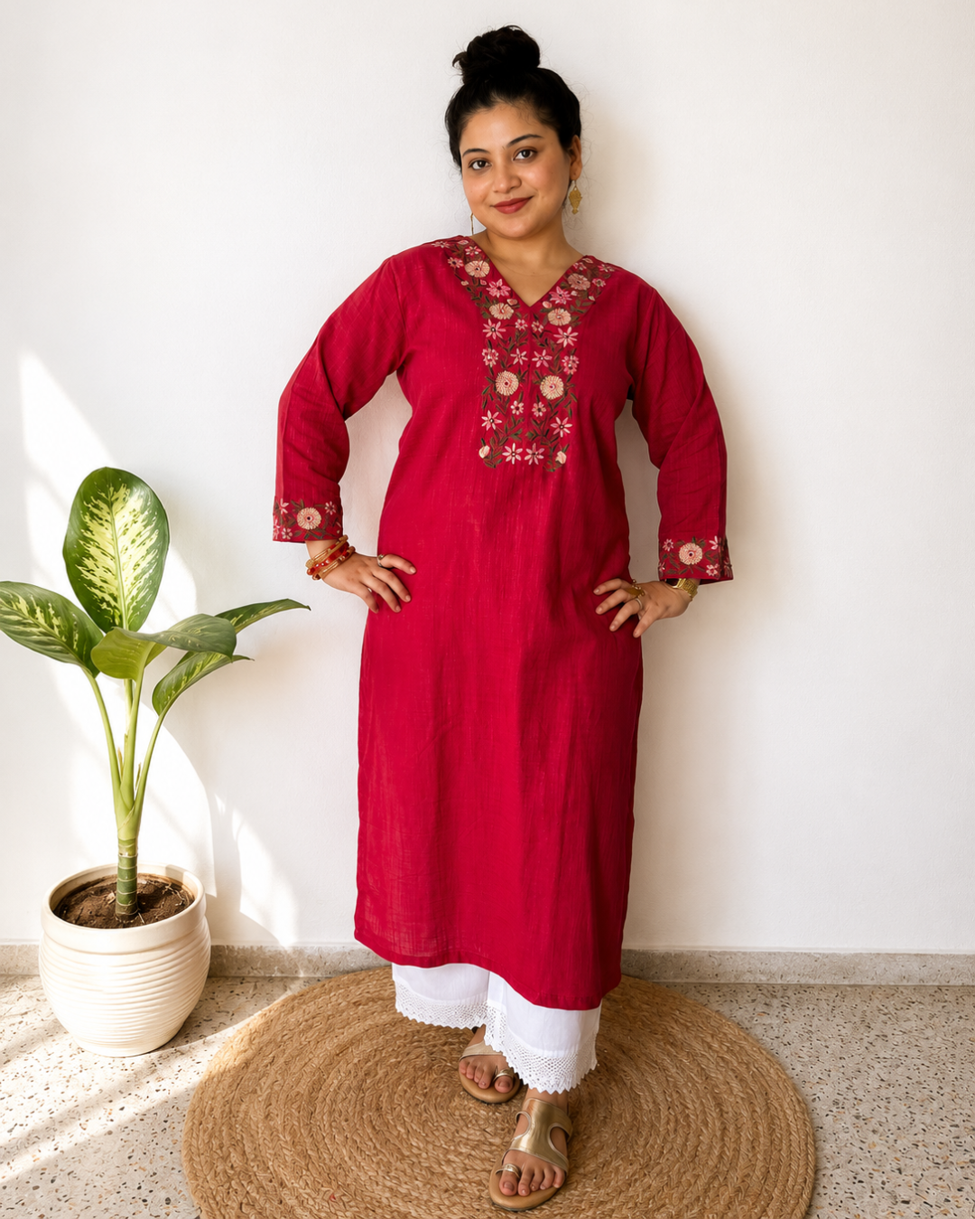 Ruby Cotton Kurti