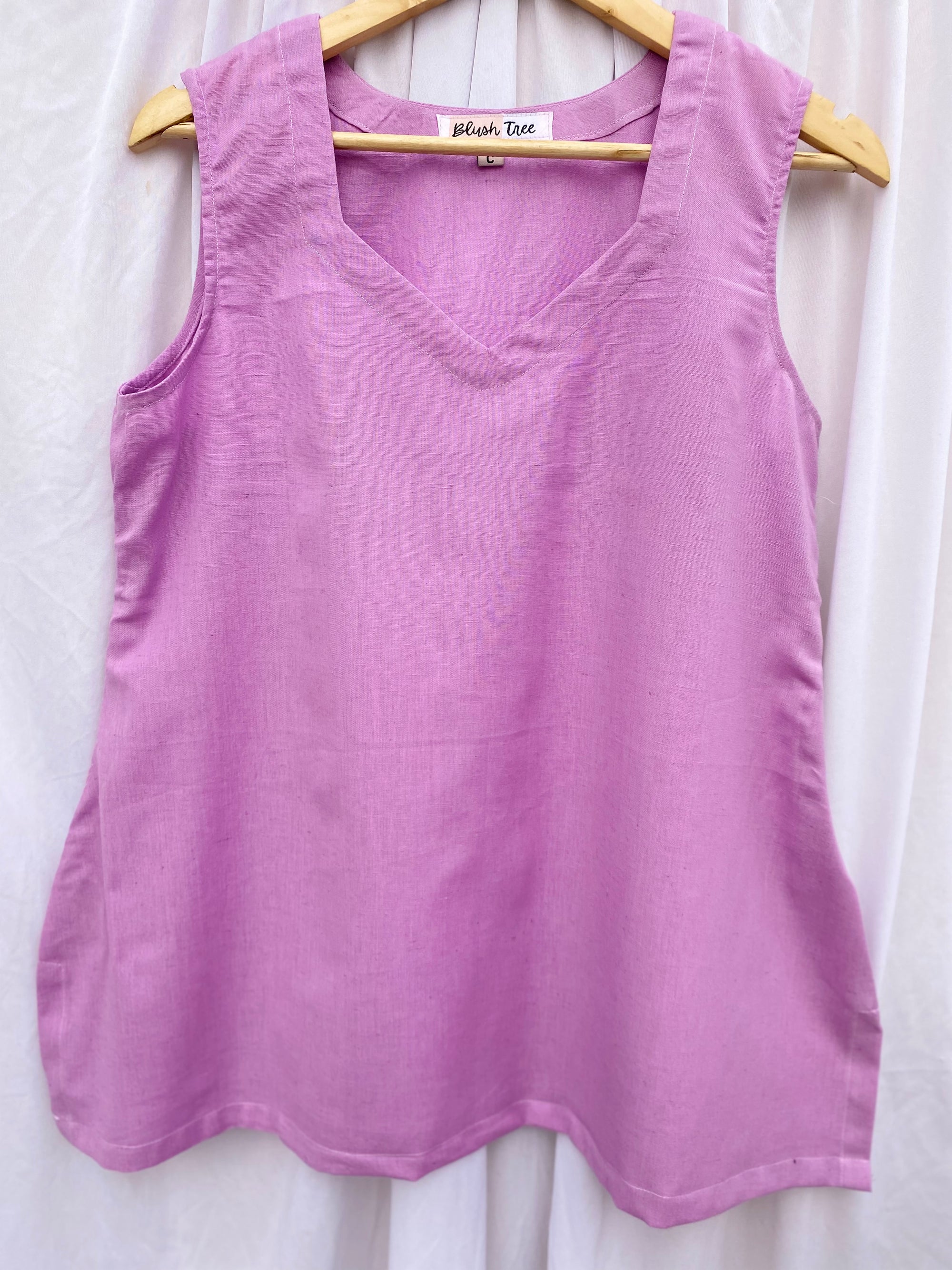 Lilac Cotton Tank Top