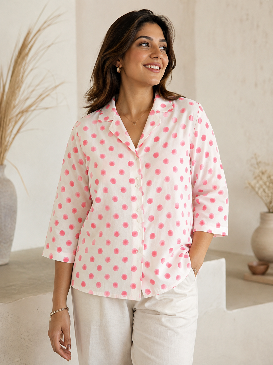 Ripple Cotton Shirt