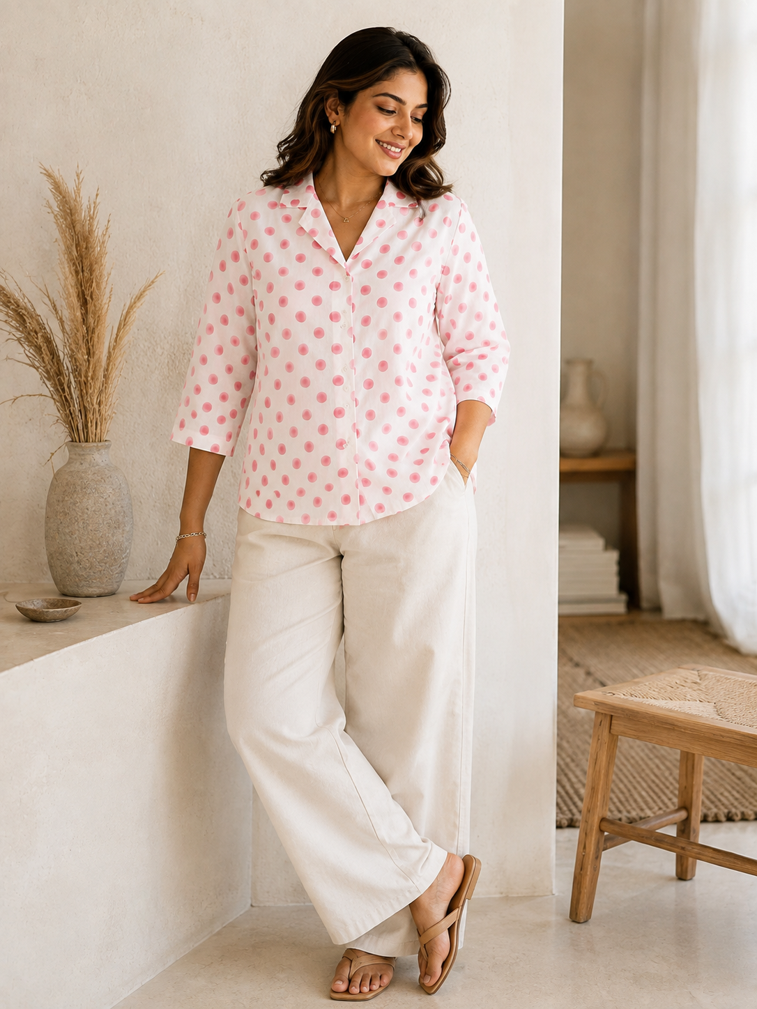 Ripple Cotton Shirt