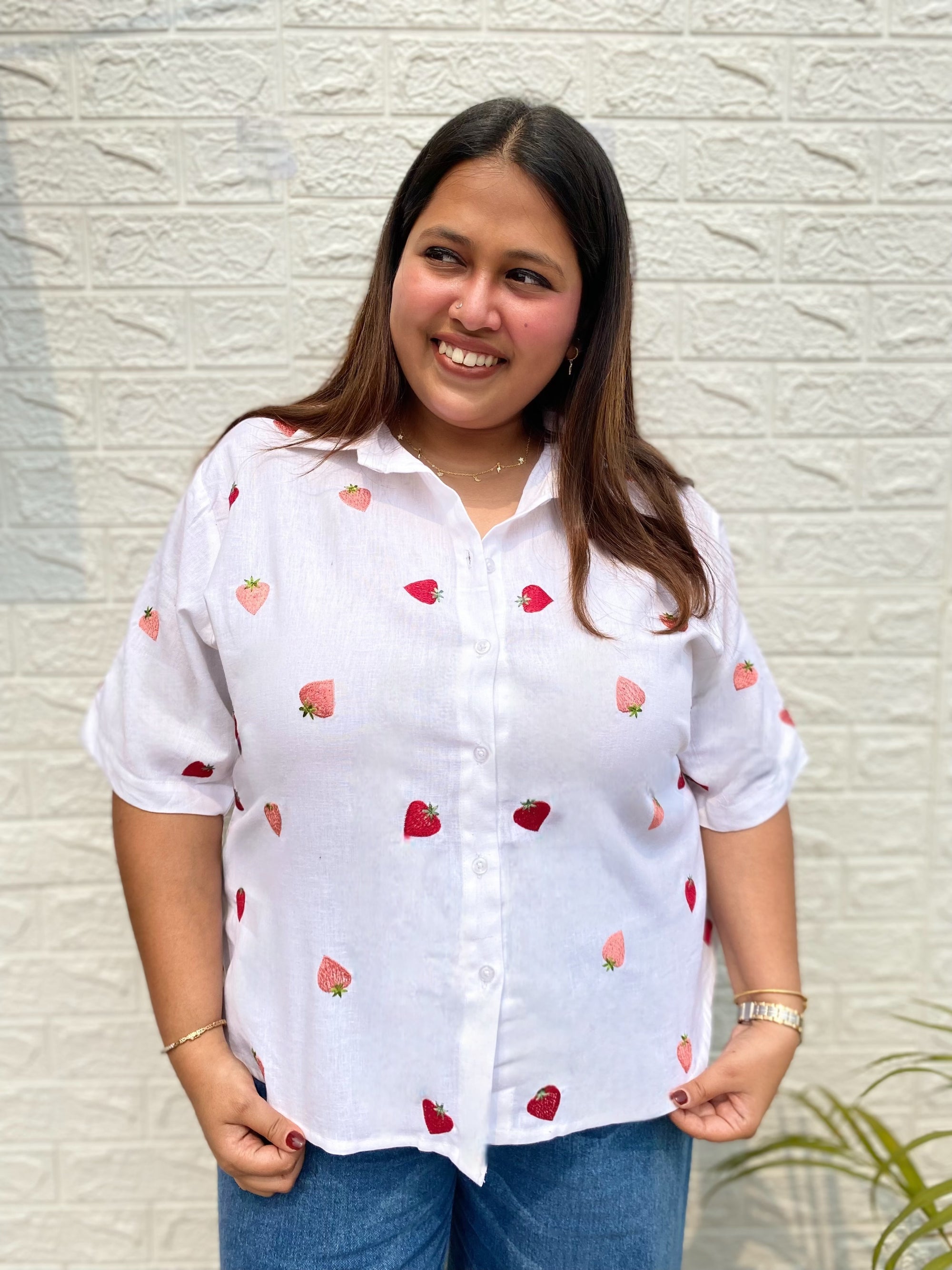 Strawberry Cotton Shirt