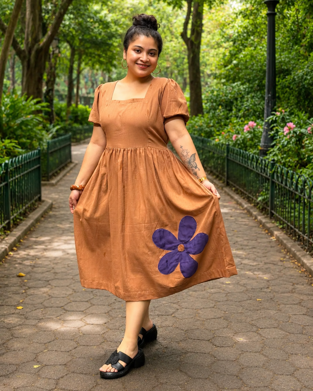 Buttercup Appliqué Dress