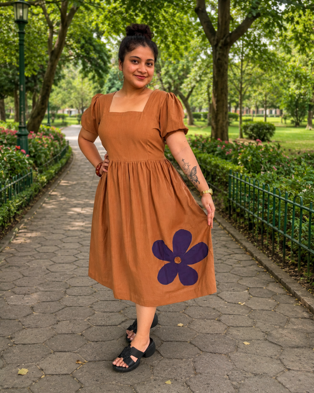 Buttercup Appliqué Dress